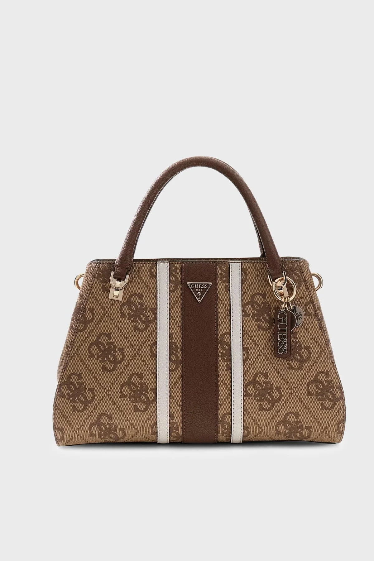 Guess Logolu Çıkarılabilir Askılı HWSS9672070 Kadın Çanta HWSS96 72070 LGW KAHVE - 1