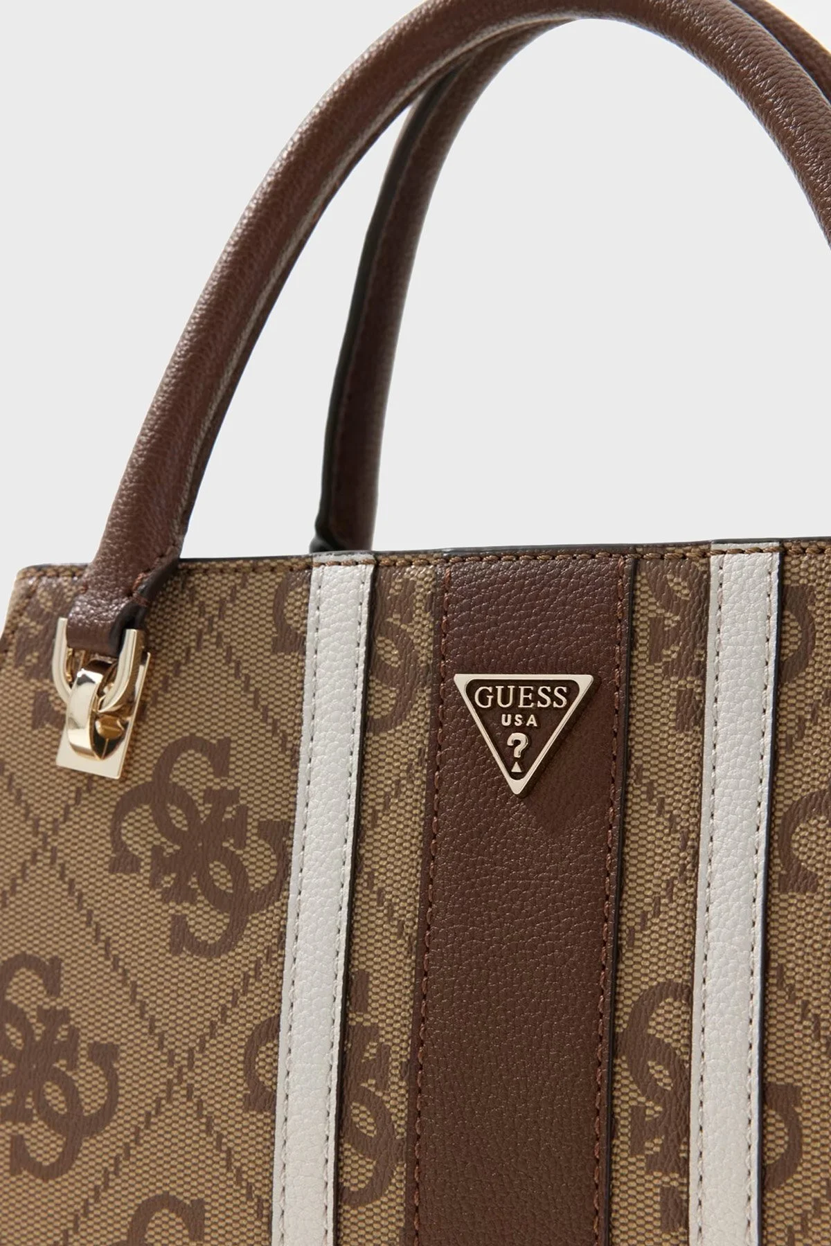 Guess Logolu Çıkarılabilir Askılı HWSS9672070 Kadın Çanta HWSS96 72070 LGW KAHVE - 7