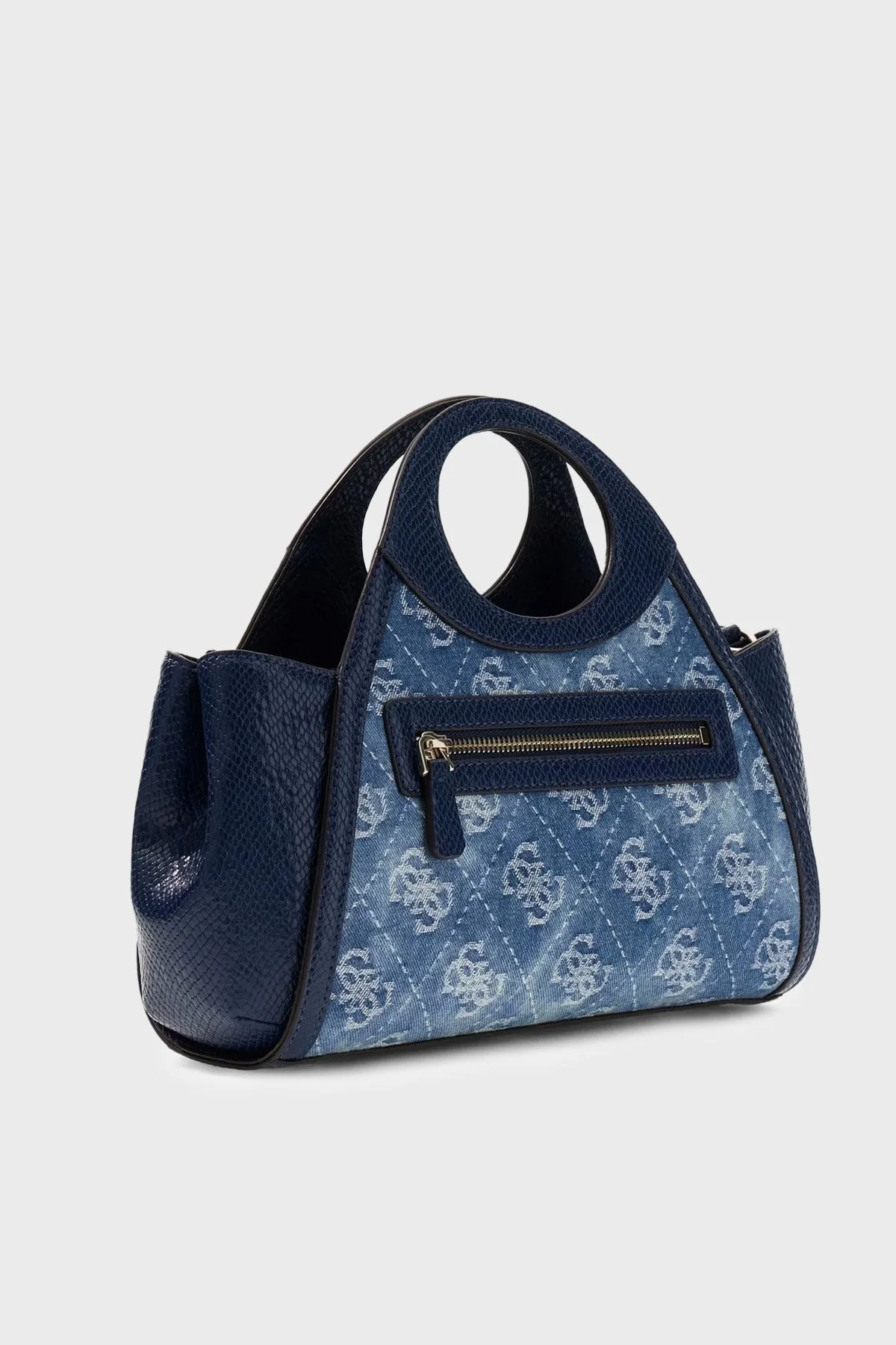Guess Logolu Çıkarılabilir Askılı Kot HWDG9909050 Kadın Çanta HWDG99 09050 DLP LACİVERT - 3