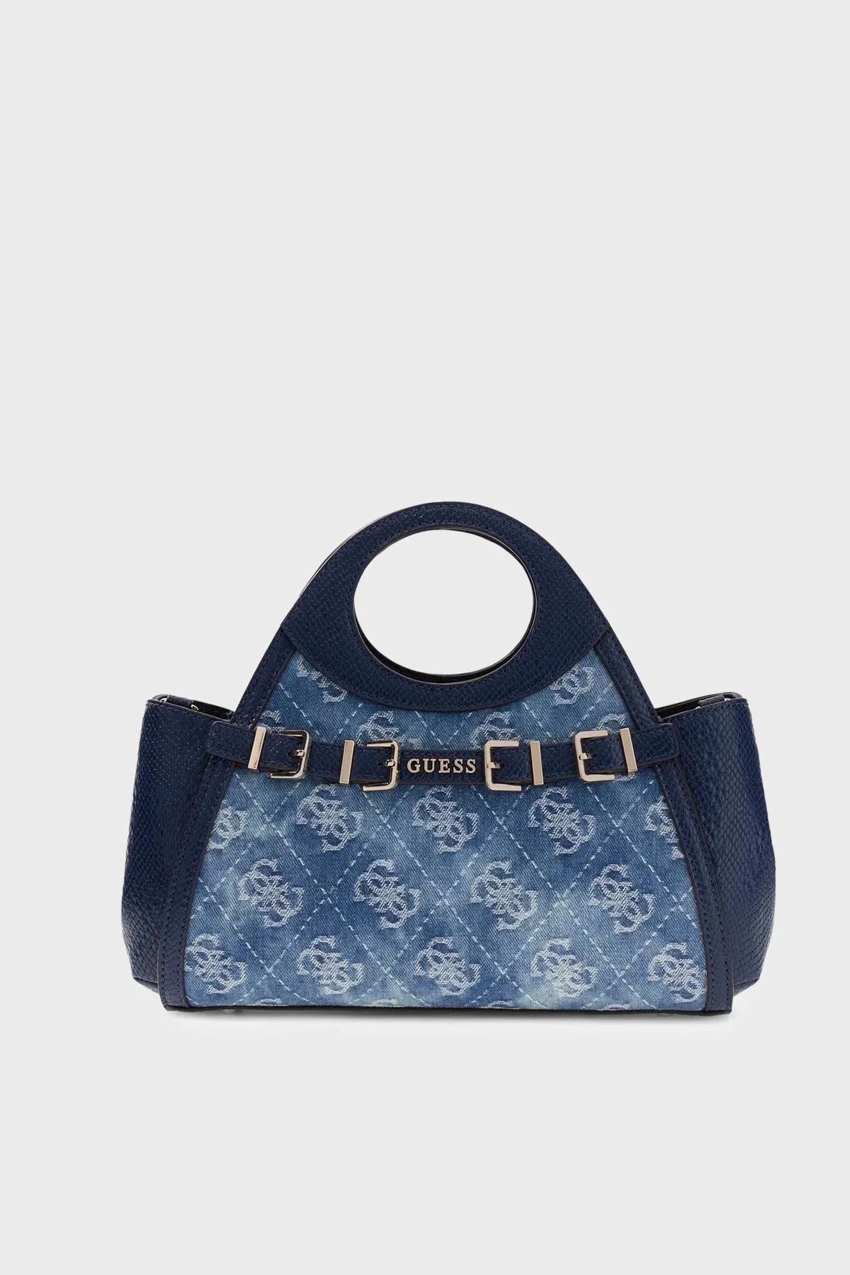 Guess Logolu Çıkarılabilir Askılı Kot HWDG9909050 Kadın Çanta HWDG99 09050 DLP LACİVERT - 4