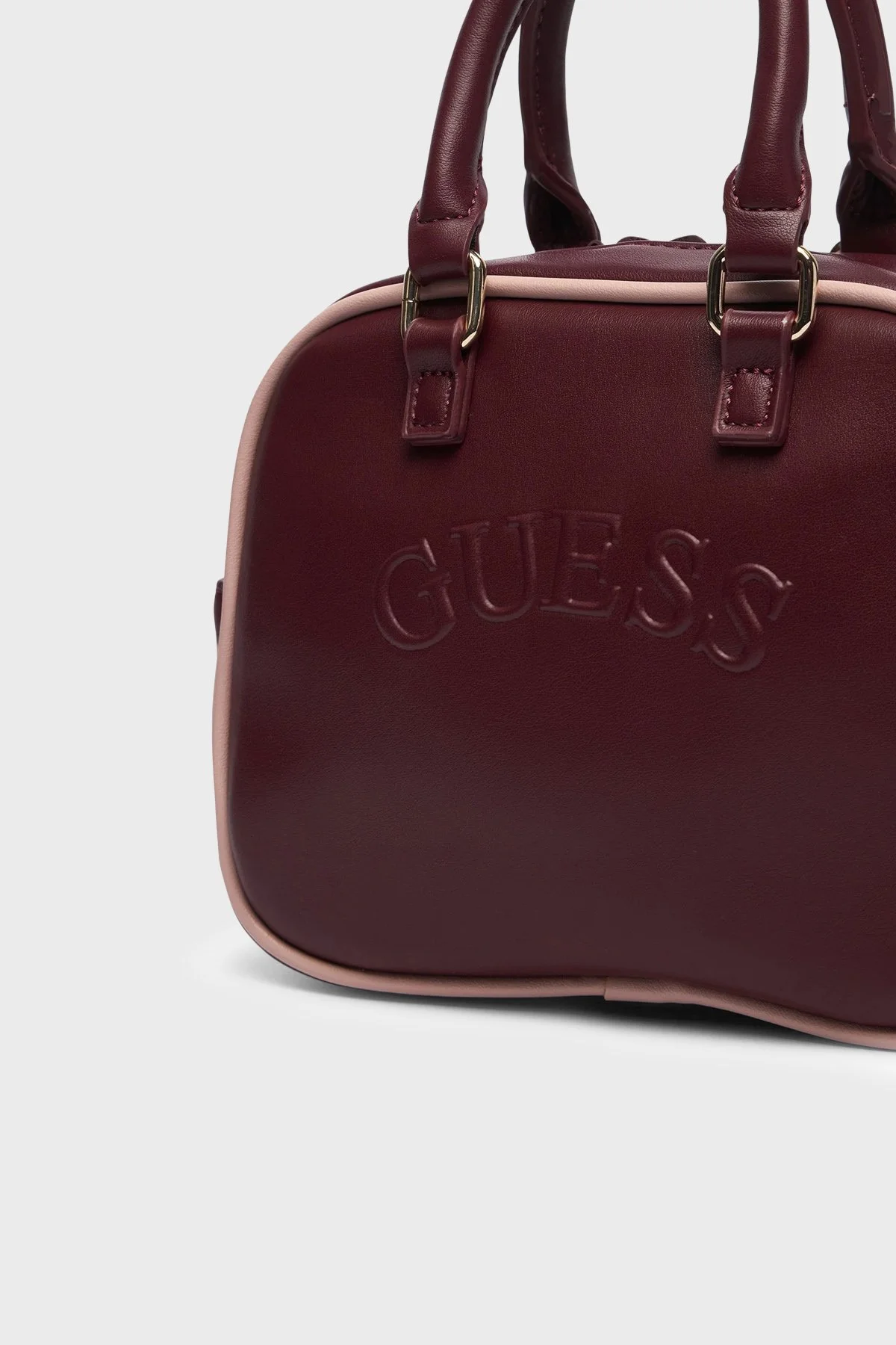 Guess Logolu Çıkarılabilir Askılı Mini V6BZ03W4541 Kadın Çanta V6BZ03 W4541 G596 Bordo - 5