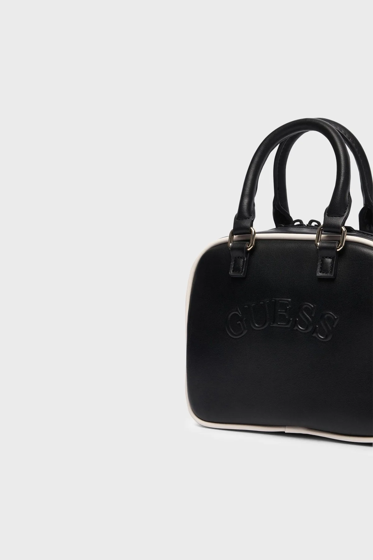 Guess Logolu Çıkarılabilir Askılı Mini V6BZ03W4541 Kadın Çanta V6BZ03 W4541 JBLK Siyah - 5