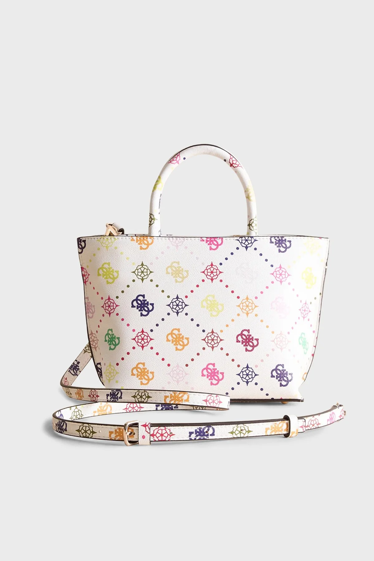 Guess Logolu Çıkarılabilir Askılı Tote Kadın Çanta HWGM99 28750 MUO EKRU - 3