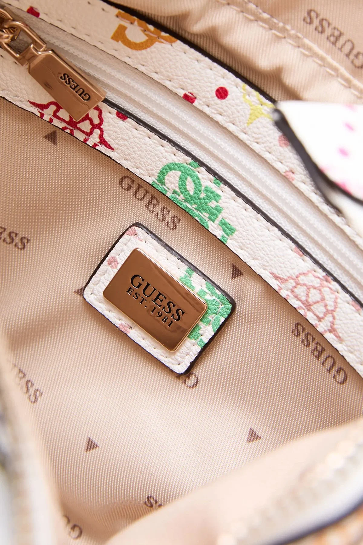 Guess Logolu Çıkarılabilir Askılı Tote Kadın Çanta HWGM99 28750 MUO EKRU - 4