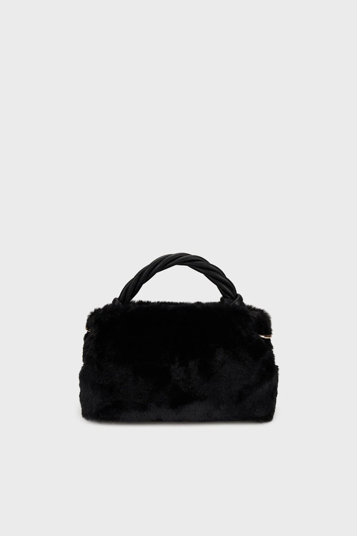 Guess Logolu Çıkarılabilir Askılı Yumuşak Tüylü HWWG8143110 Bayan Çanta HWWG81 43110 BLA SİYAH - 2