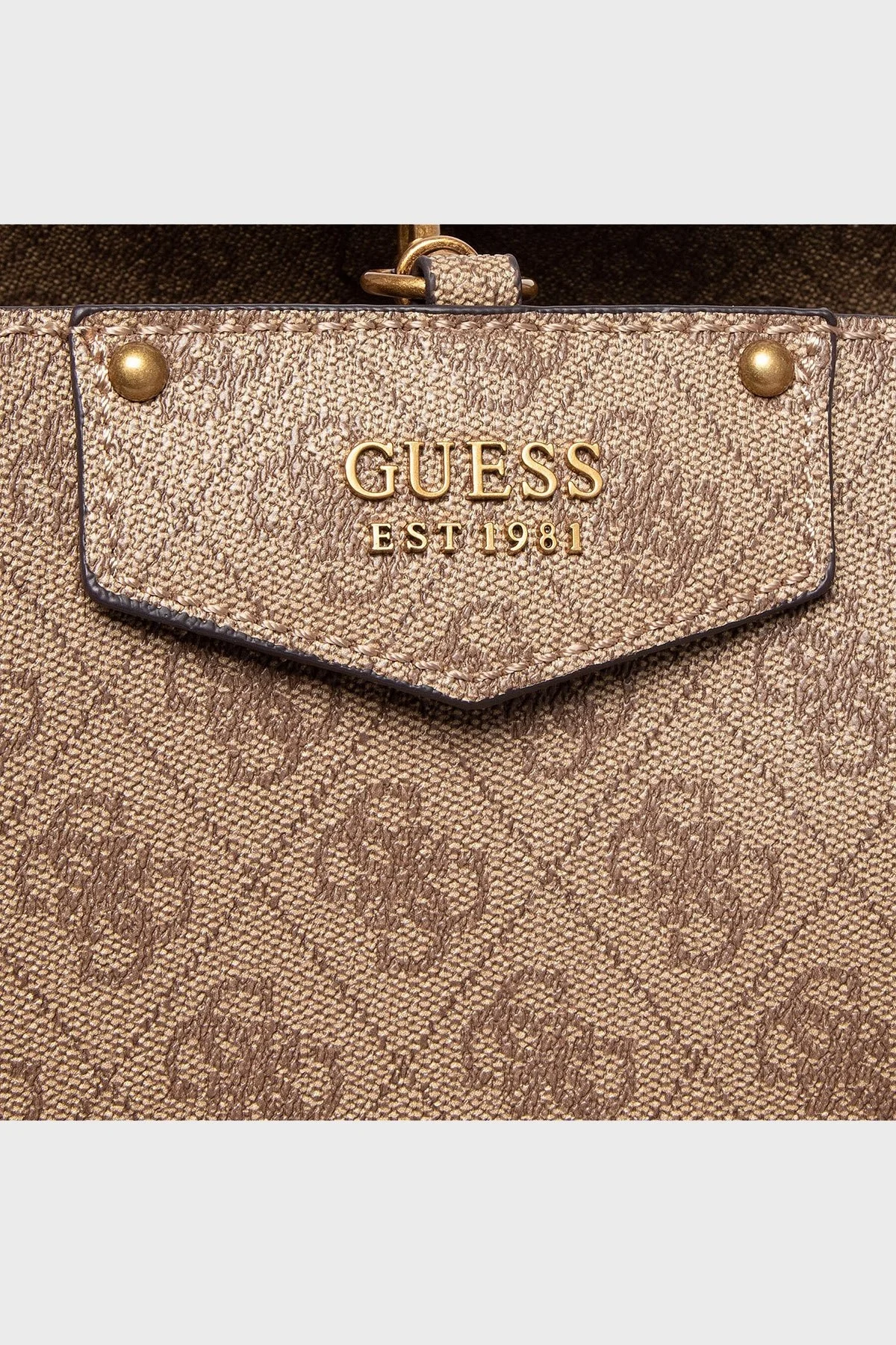 Guess Logolu Çıkarılabilir Detaylı Eco Bayan Çanta HWESB839023 LTL KAHVE - 2