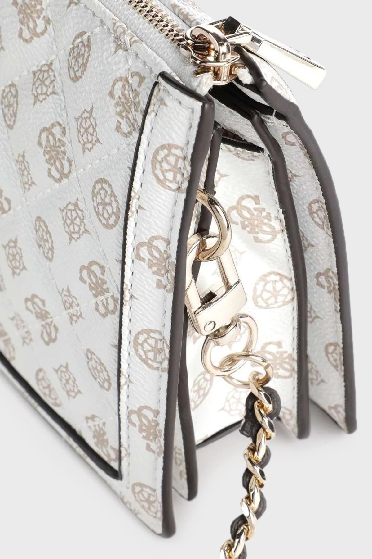 Guess Logolu Çıkarılabilir Omuz Askılı Aviana Bayan Çanta HWPG8558730 WLO BEYAZ - 3