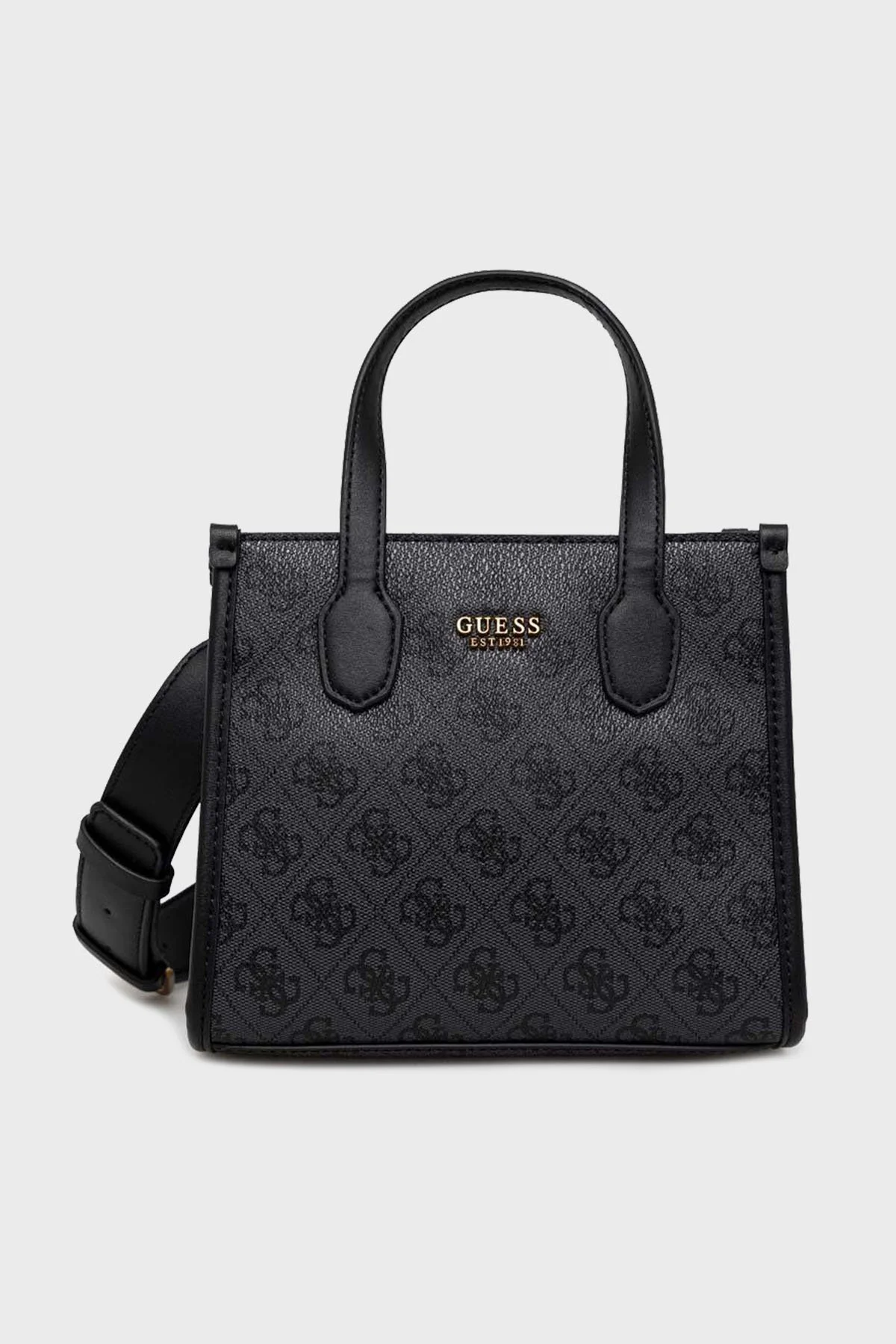 Guess Logolu Çıkarılabilir Omuz Askılı Silvana Bayan Çanta HWSB8665770 CLO ANTRASİT - 1