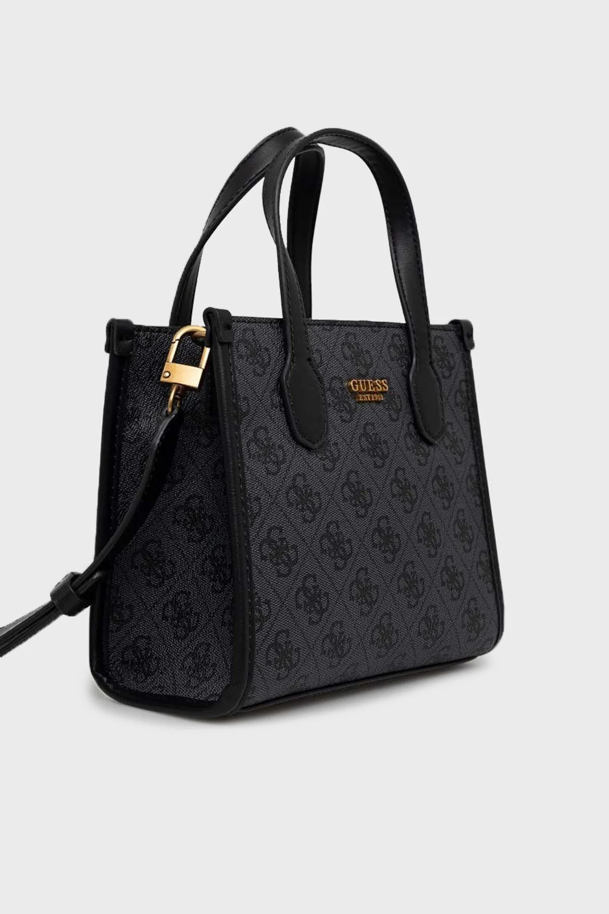 Guess Logolu Çıkarılabilir Omuz Askılı Silvana Bayan Çanta HWSB8665770 CLO ANTRASİT - 3