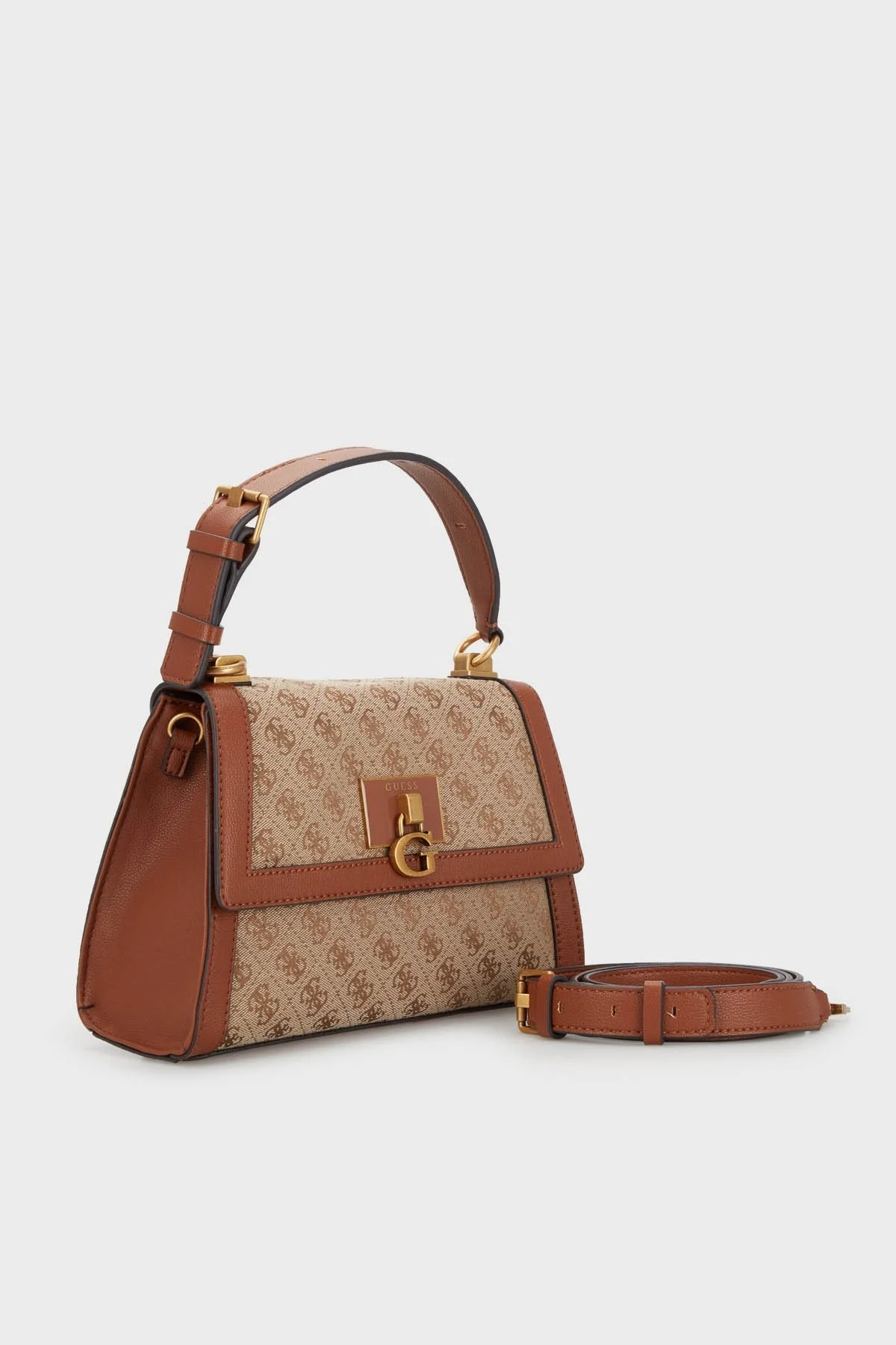 Guess Logolu Çıkarılabilir Omuz Askılı Stephi Bayan Çanta HWJB7875200 LLG KAHVE - 2