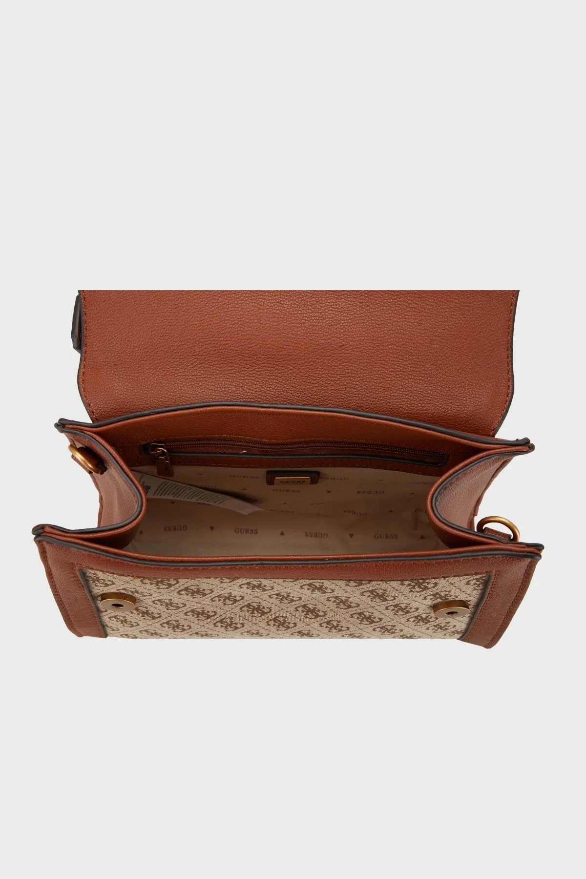 Guess Logolu Çıkarılabilir Omuz Askılı Stephi Bayan Çanta HWJB7875200 LLG KAHVE - 4
