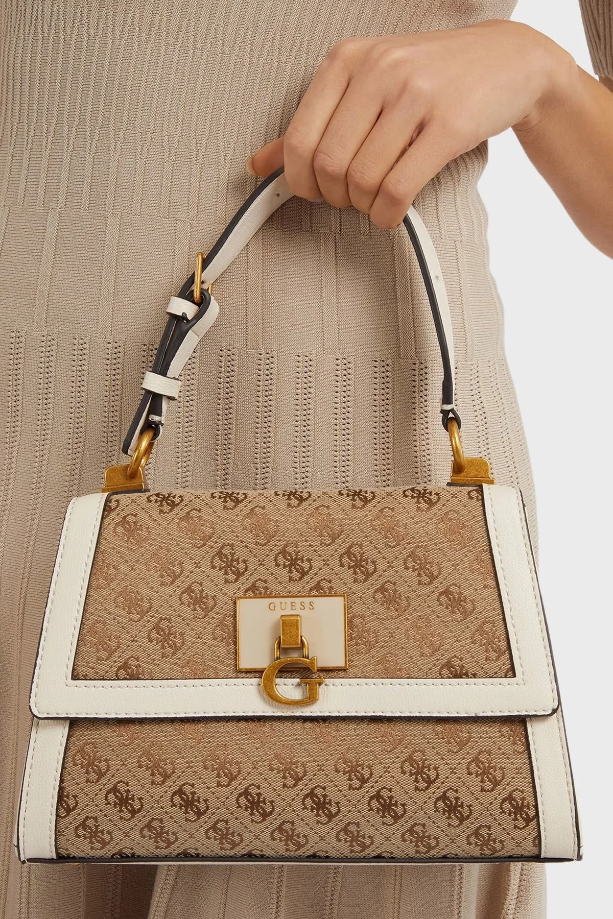 Guess Logolu Çıkarılabilir Omuz Askılı Stephi Bayan Çanta HWJB7875200 LLS KAHVE - 3