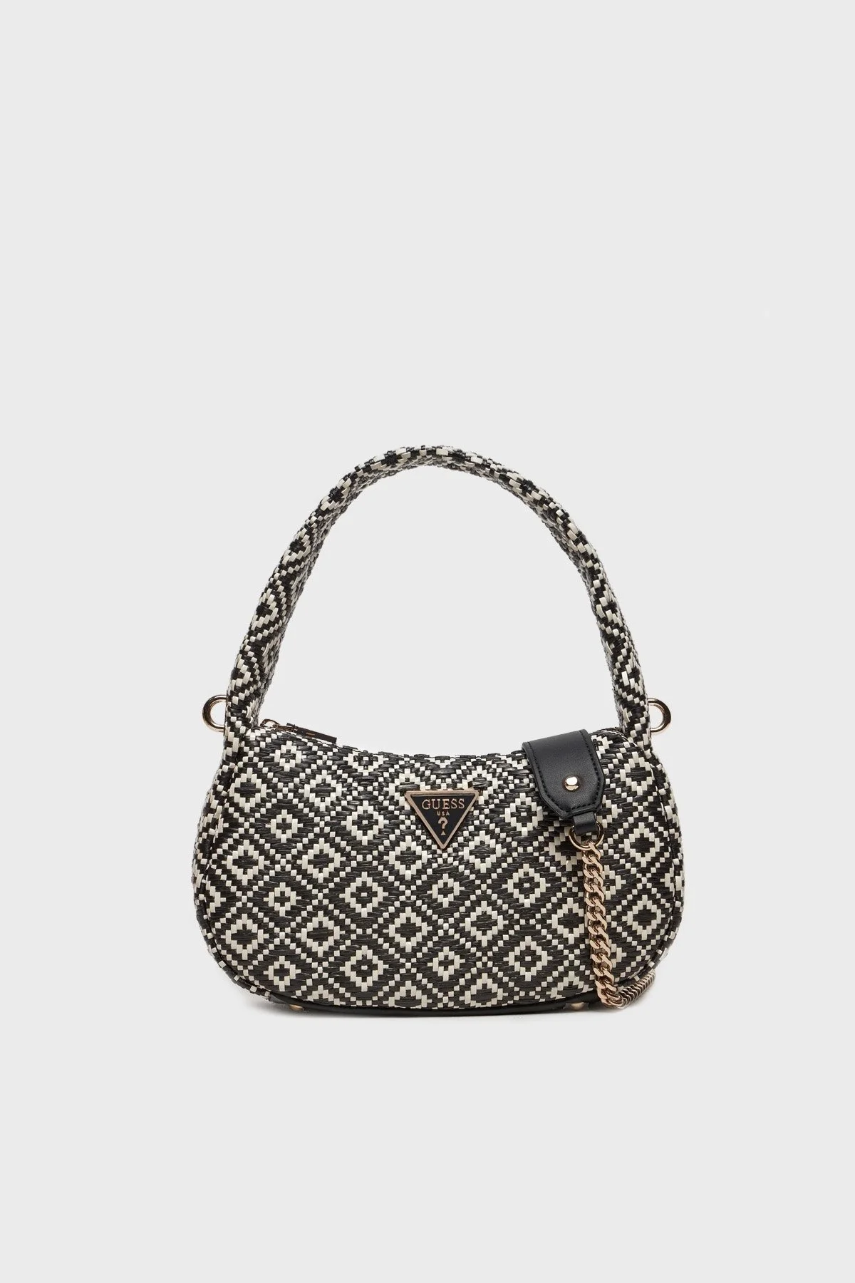 Guess Logolu Çıkarılabilir Zincir Aksılı Rianee HWWR9228020 Bayan Çanta HWWR9228020 BLA SİYAH - 1