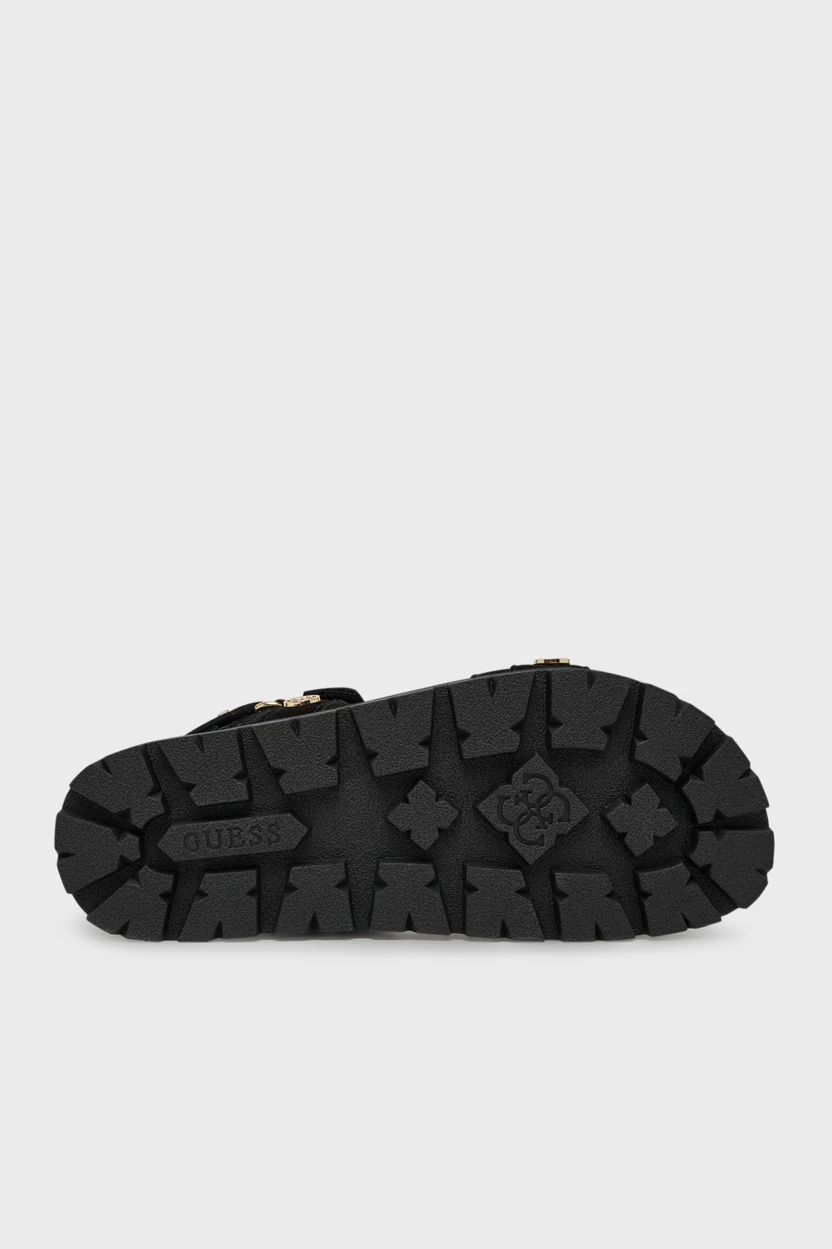 Guess Logolu Cırt Cırtlı Süet Dokulu FLPFLOESU03 Kadın Sandalet FLPFLO ESU03 BLACK SİYAH - 6