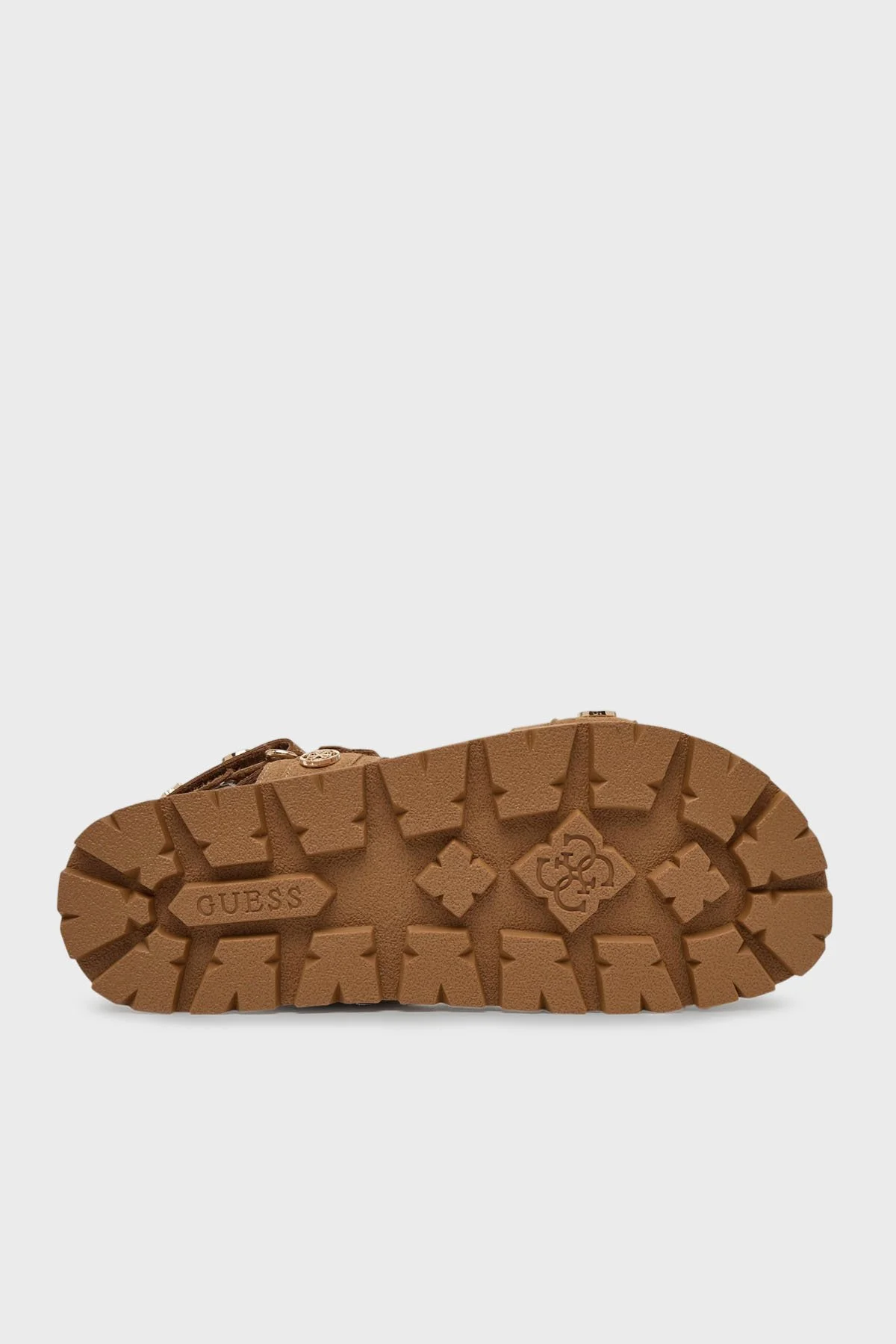Guess Logolu Cırt Cırtlı Süet Dokulu FLPFLOESU03 Kadın Sandalet FLPFLO ESU03 BROWN KAHVE - 6