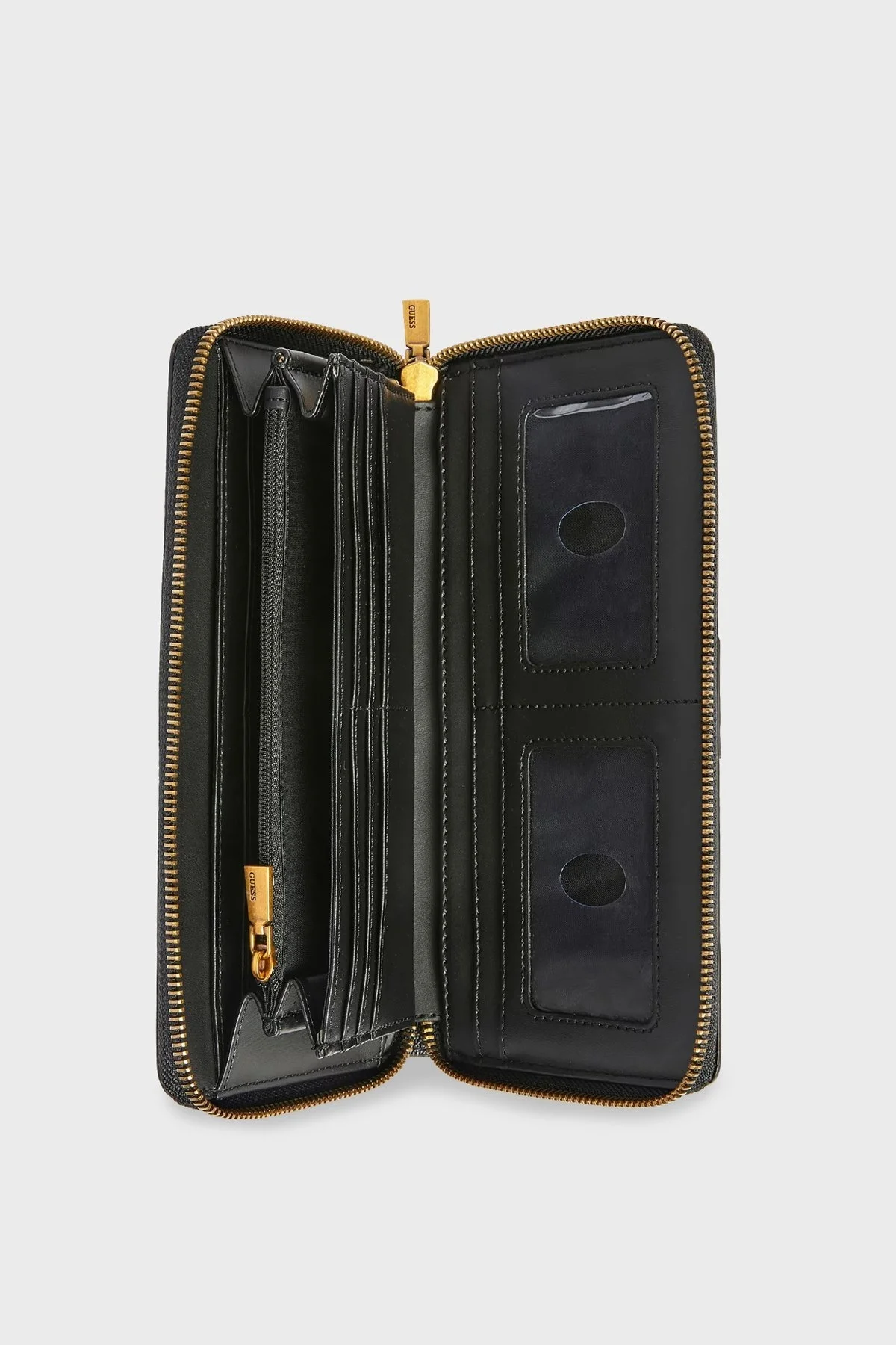 Guess Logolu Çok Bölmeli Büyük Boy Ginevra Bayan Cüzdan SWSB8675630 CLO ANTRASİT - 2