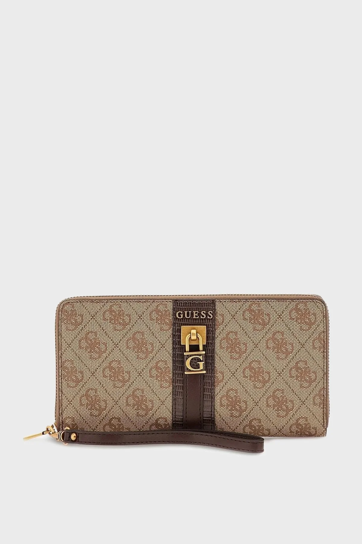 Guess Logolu Çok Bölmeli Büyük Boy Ginevra Bayan Cüzdan SWSB8675630 LTL KAHVE - 1