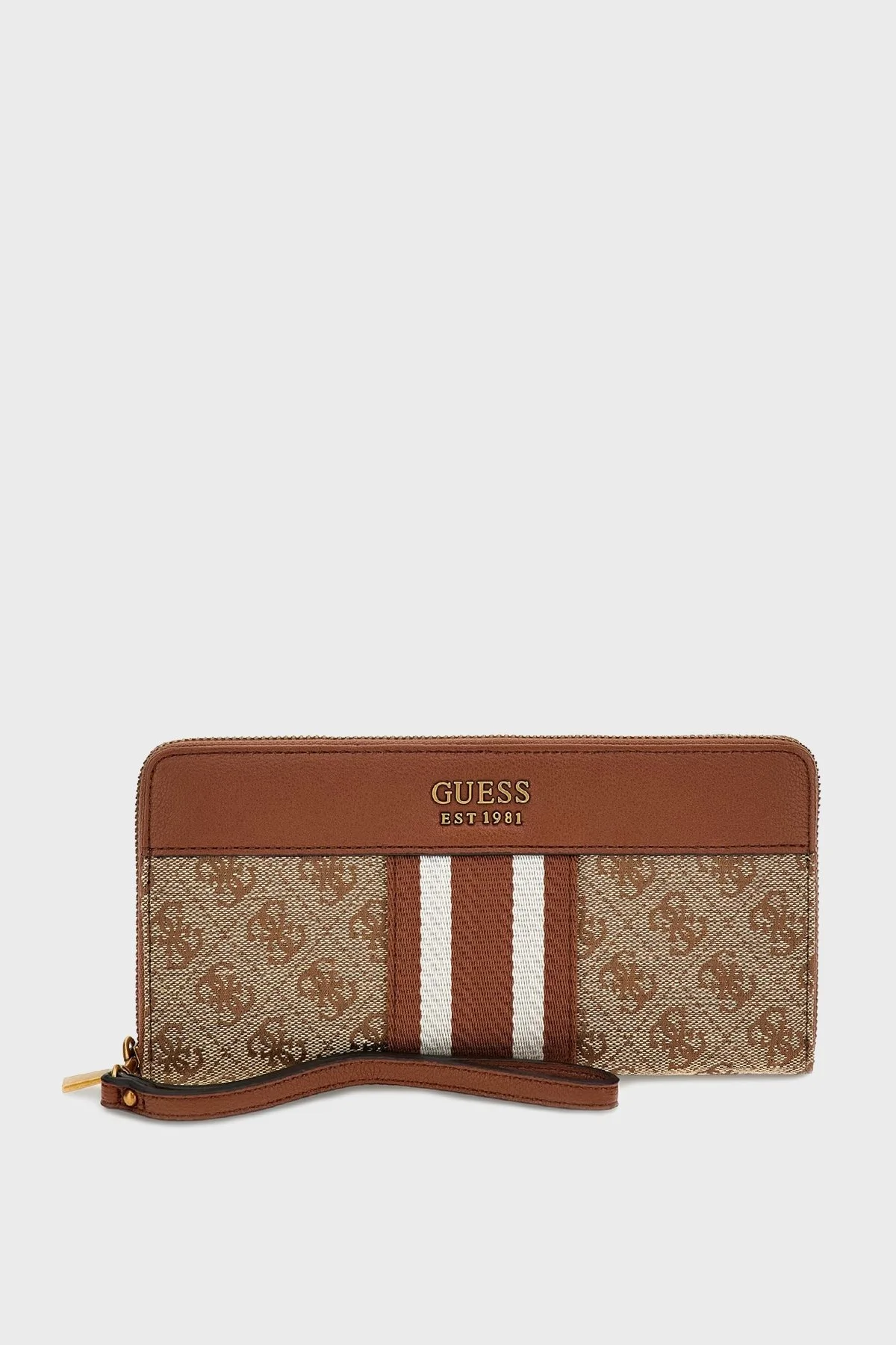 Guess Logolu Çok Bölmeli Katey Bayan Cüzdan SWJB7870630 LLG KAHVE - 1