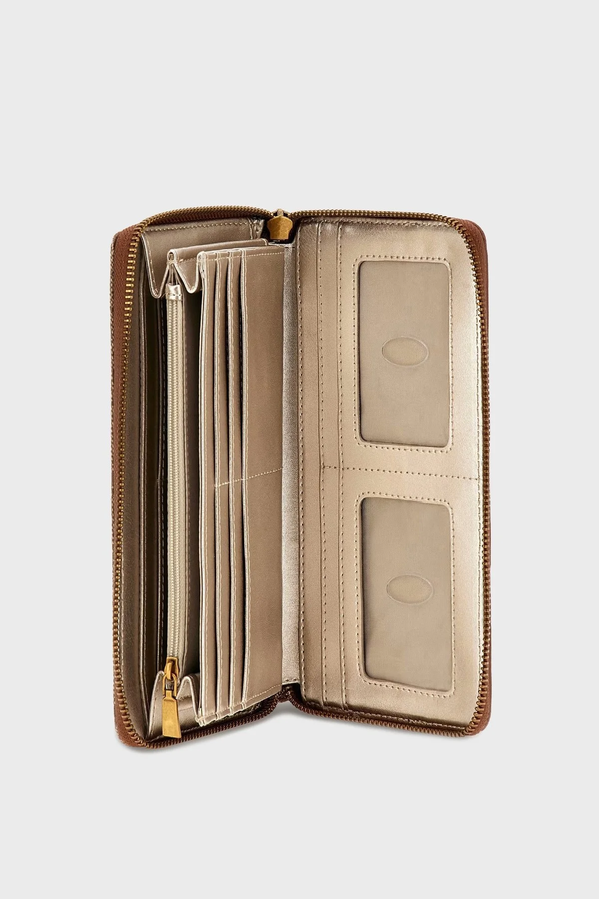 Guess Logolu Çok Bölmeli Katey Bayan Cüzdan SWJB7870630 LLG KAHVE - 3