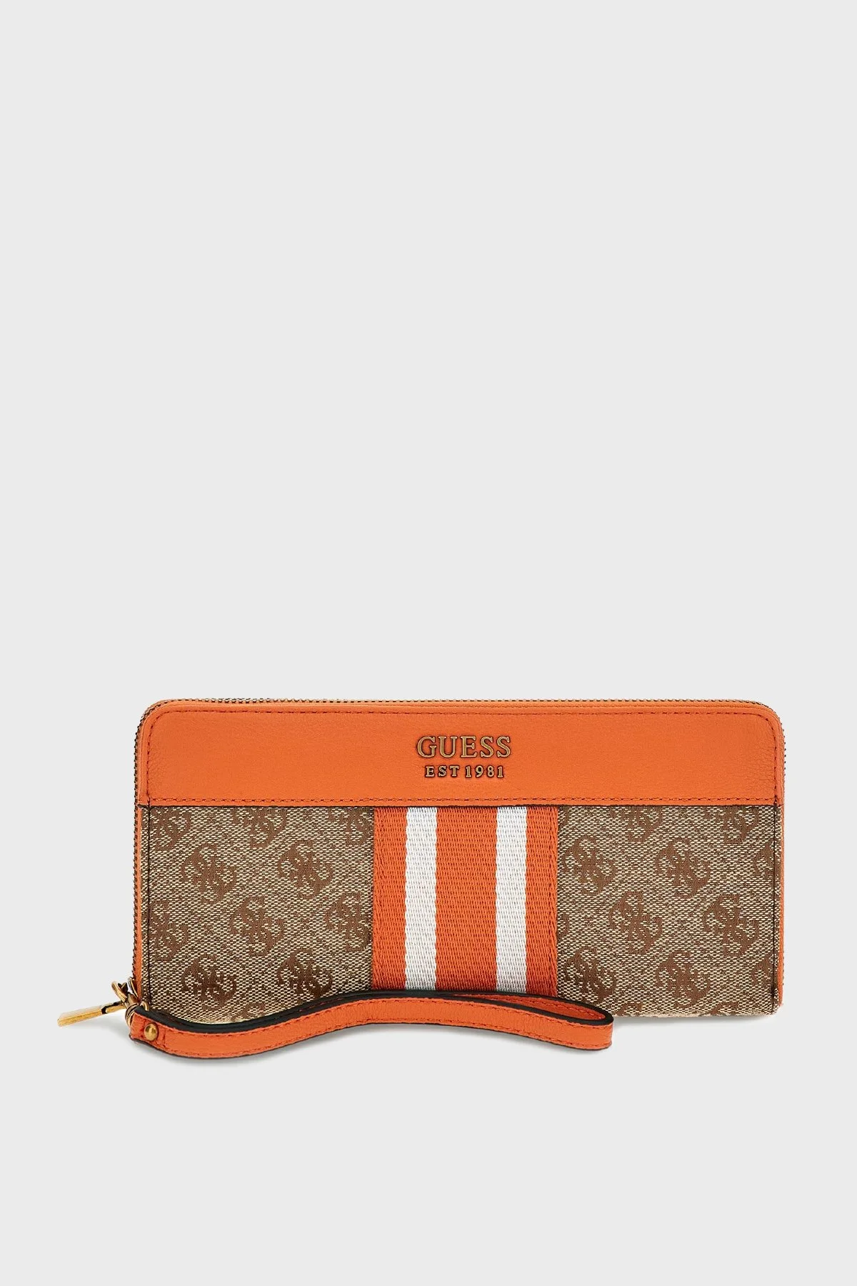 Guess Logolu Çok Bölmeli Katey Bayan Cüzdan SWJB7870630 LLO TURUNCU-KAHVE - 1