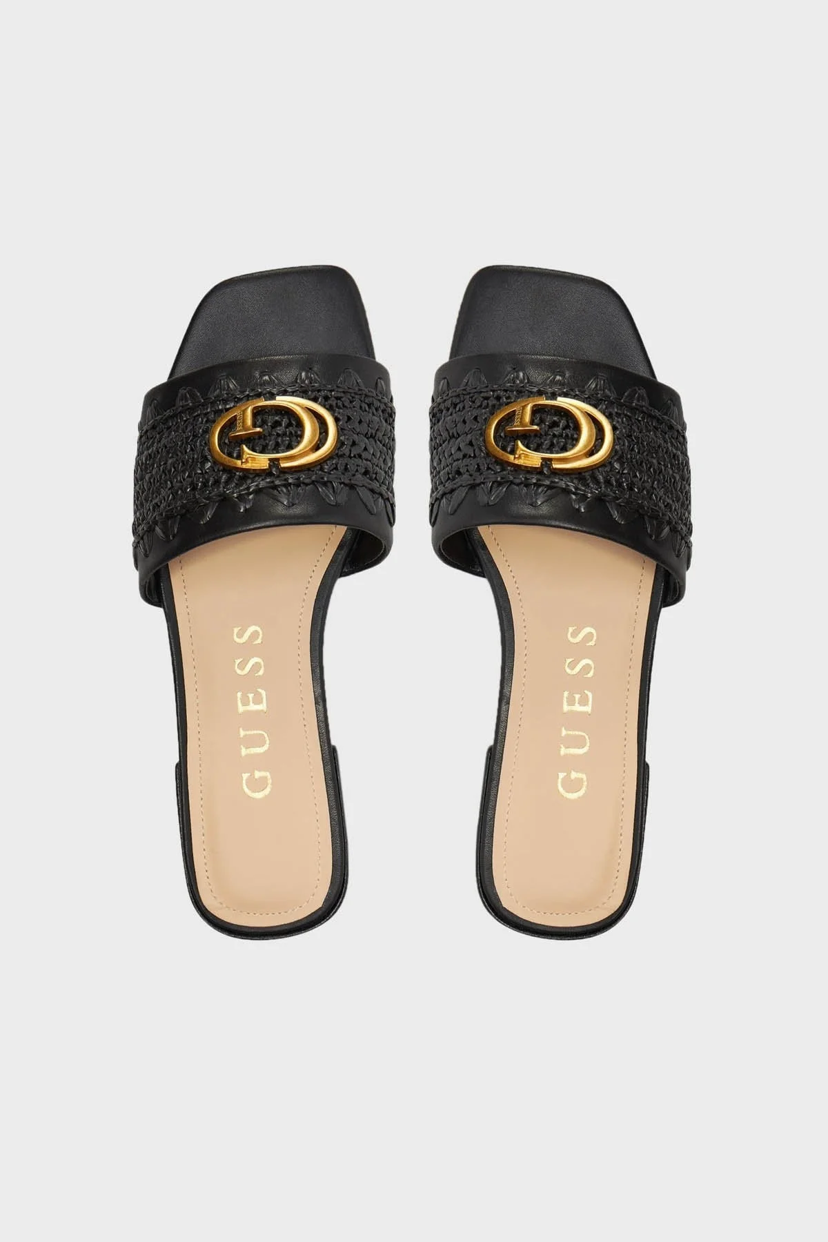 Guess Logolu Düz FLGTARELE19 Bayan Terlik FLGTAR ELE19 BLACK SİYAH - 5