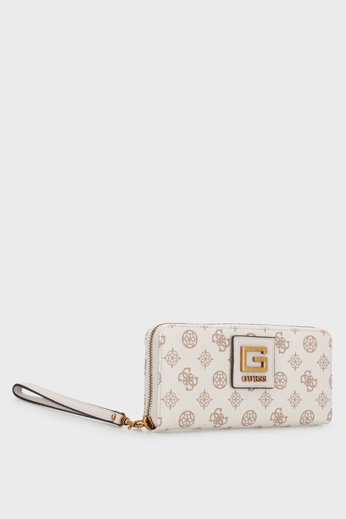 Guess Logolu Fermuarlı Çok Bölmeli Alva Bayan Cüzdan SWPB8676460 CRG BEJ - 2