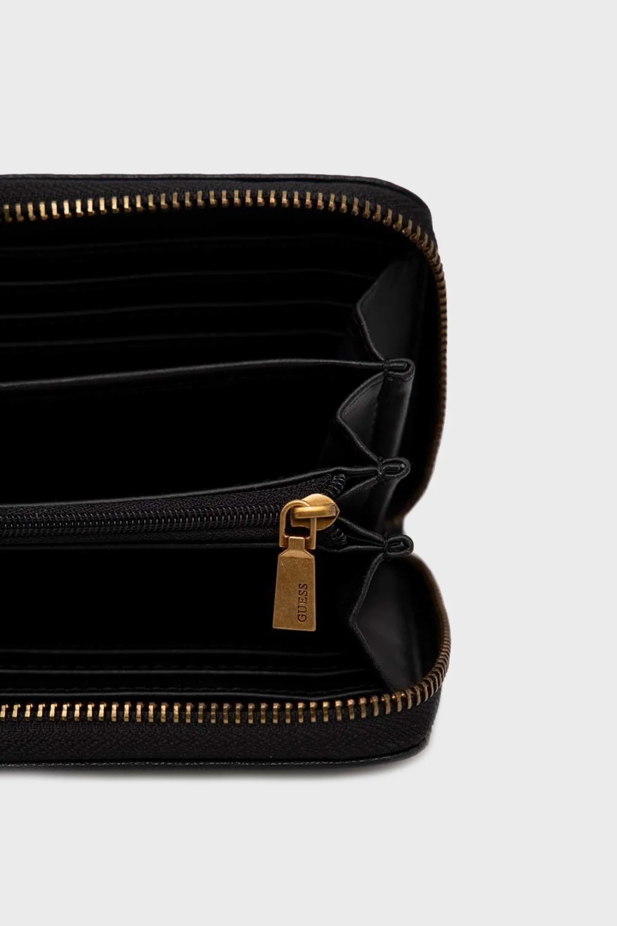 Guess Logolu Fermuarlı Çok Bölmeli Alva Bayan Cüzdan SWVL8676460 BML SİYAH - 2
