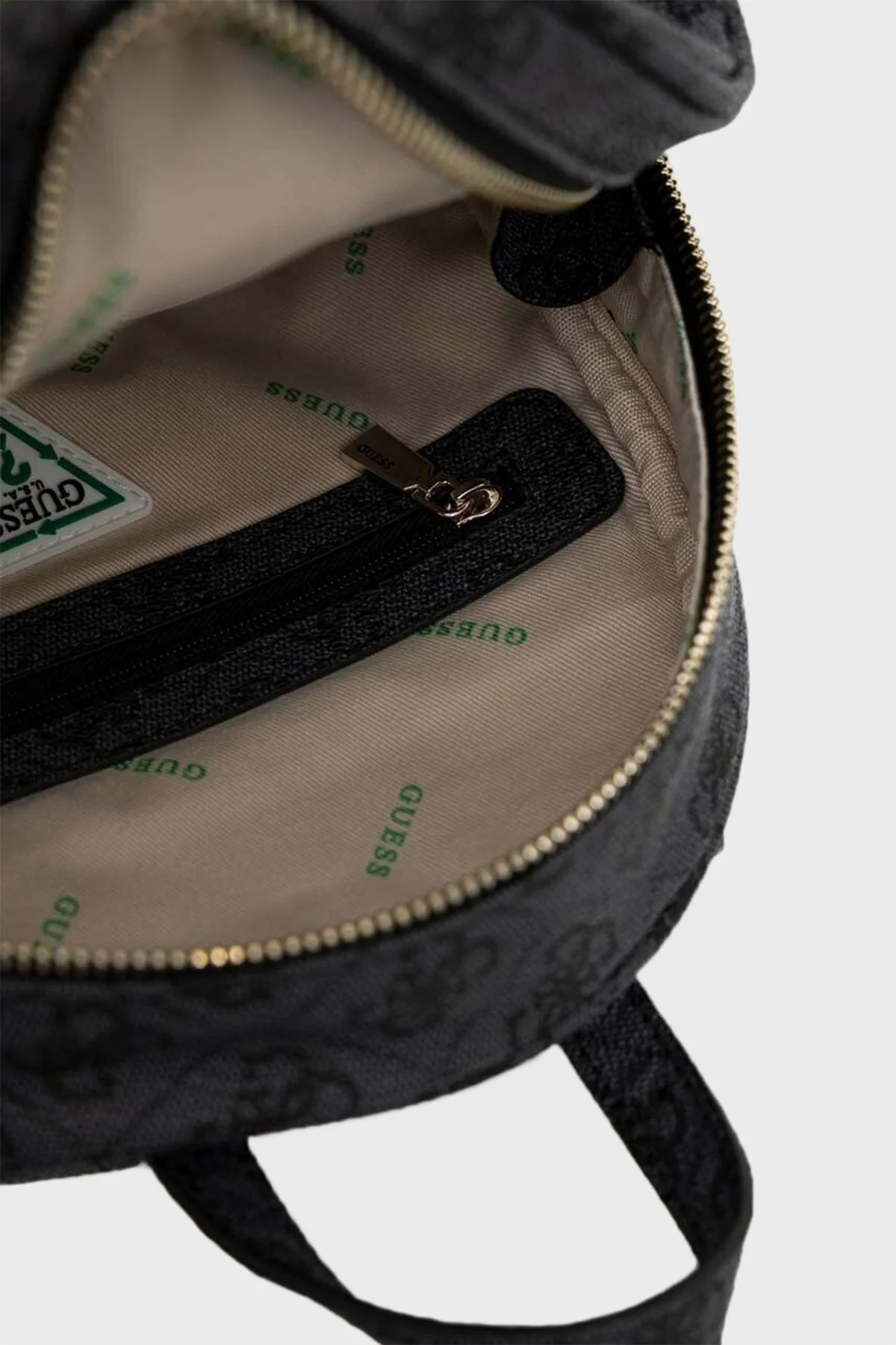 Guess Logolu Fermuarlı Eco Elements Bayan Sırt Çantası HWEBG876732 CLO ANTRASİT - 5