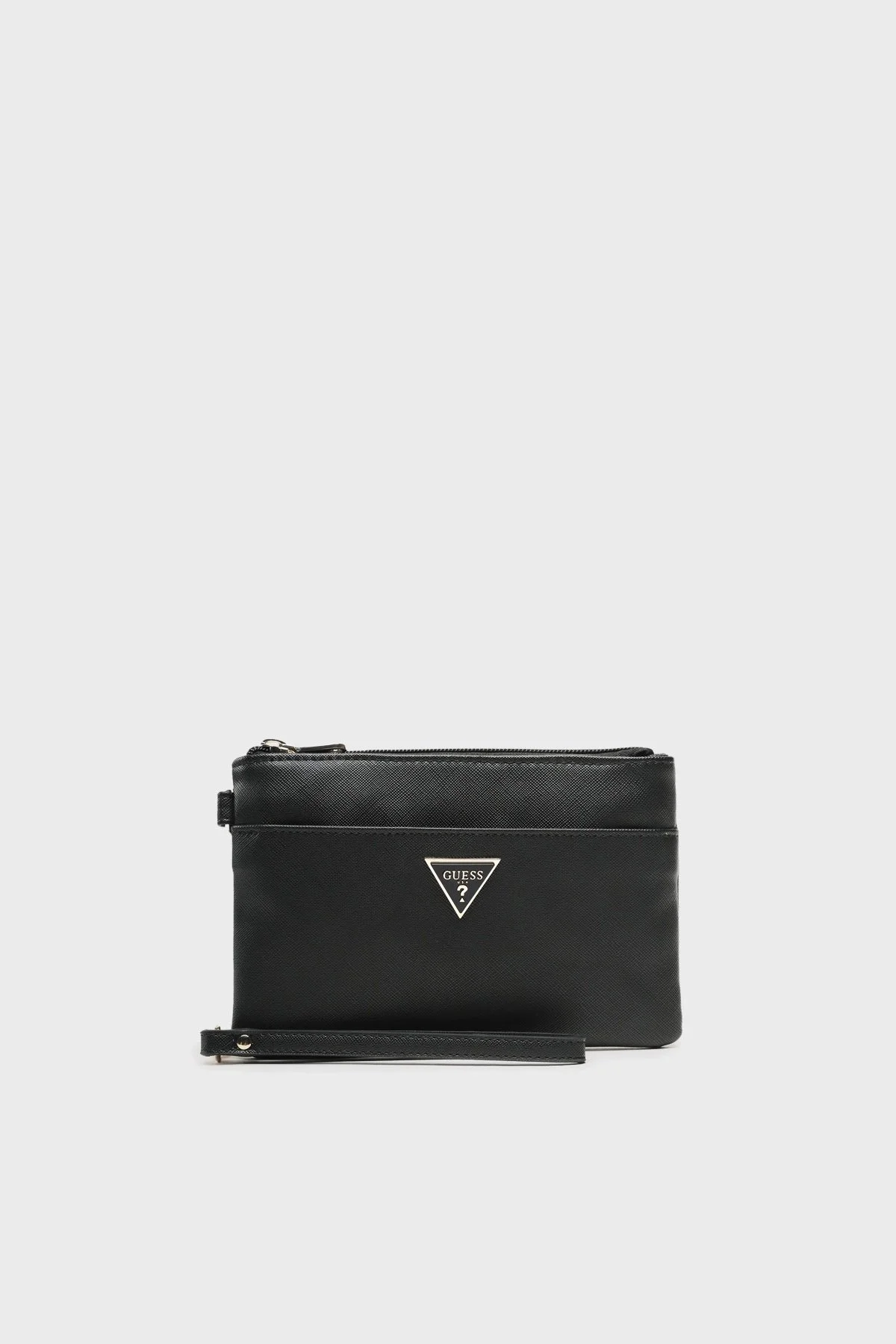 Guess Logolu Fermuarlı Ek Bölmeli Mini Bayan Çanta PW1558P3274 BLA SİYAH - 1