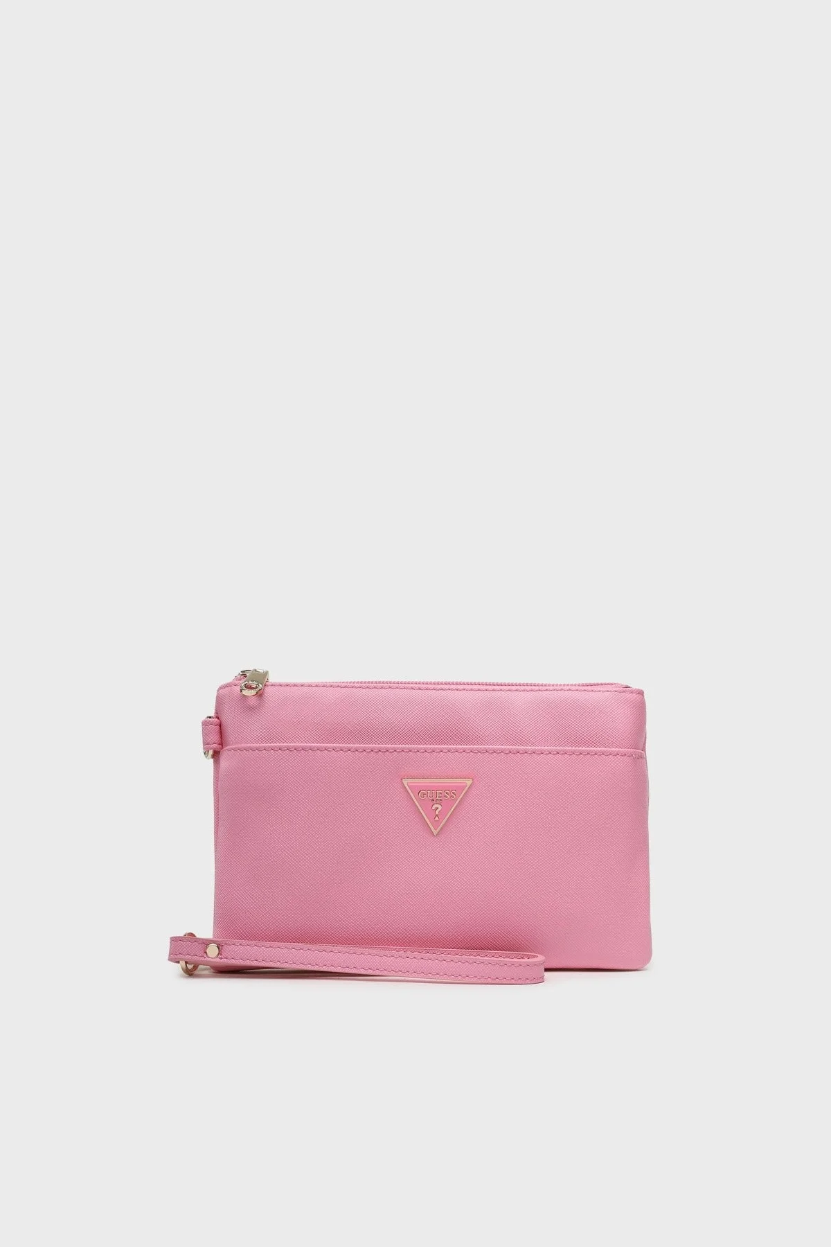 Guess Logolu Fermuarlı Ek Bölmeli Mini Bayan Çanta PW1558P3274 PIN PEMBE - 1