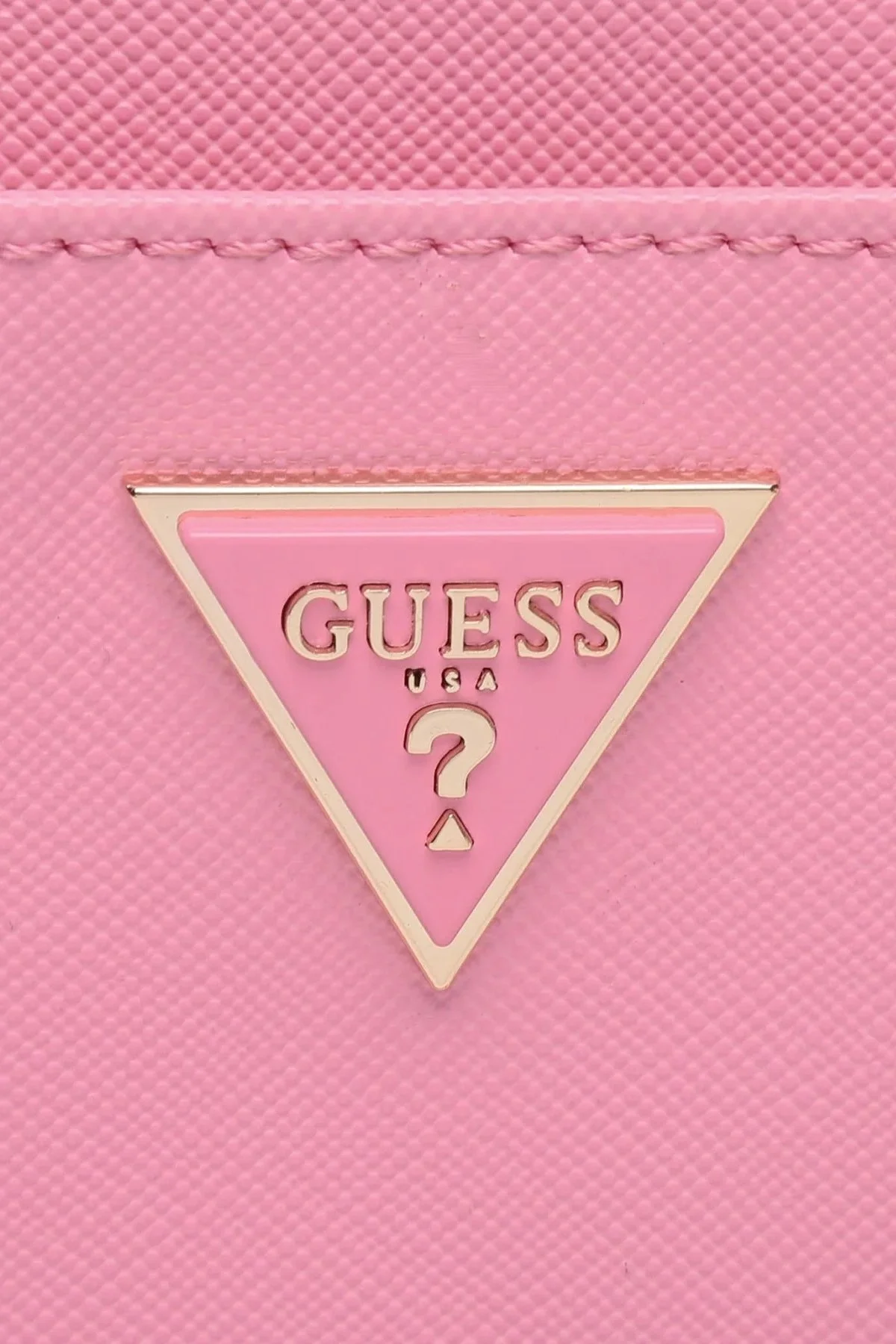 Guess Logolu Fermuarlı Ek Bölmeli Mini Bayan Çanta PW1558P3274 PIN PEMBE - 3