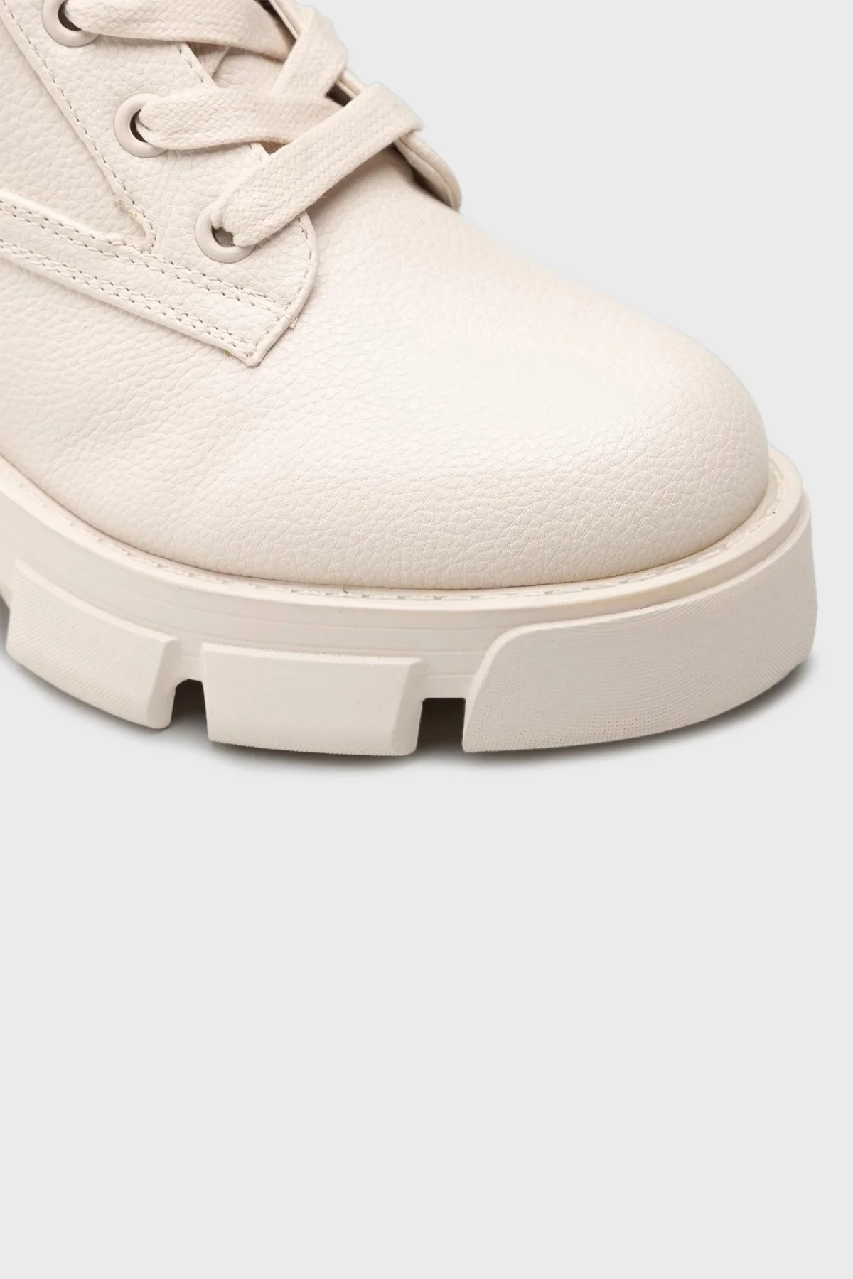 Guess Logolu Fermuarlı Madox Bayan Bot FL8MDX ELE10 CREAM EKRU - 6