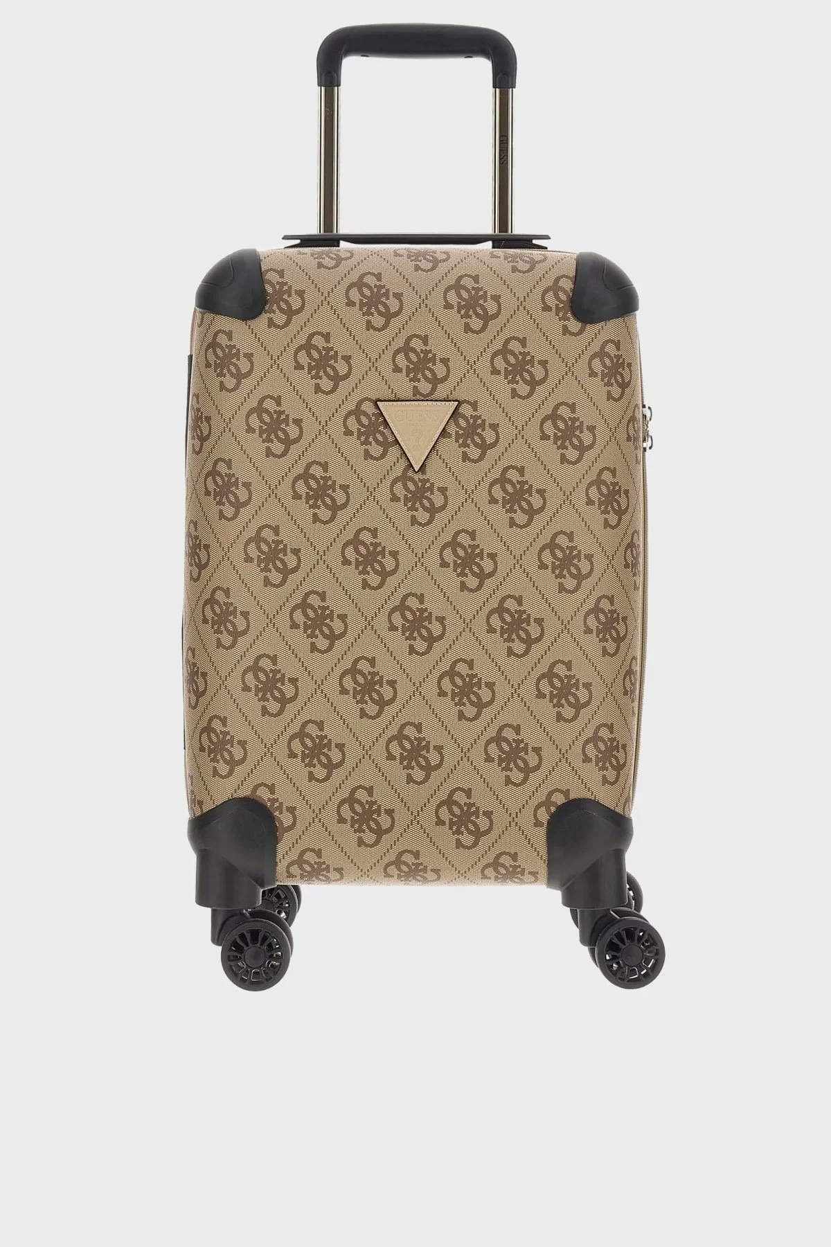 Guess Logolu Fermuarlı Şifre Kilitli Küçük Boy Berta TWB868 89830 Bayan Valiz TWB86889830 LGW KAHVE - 7