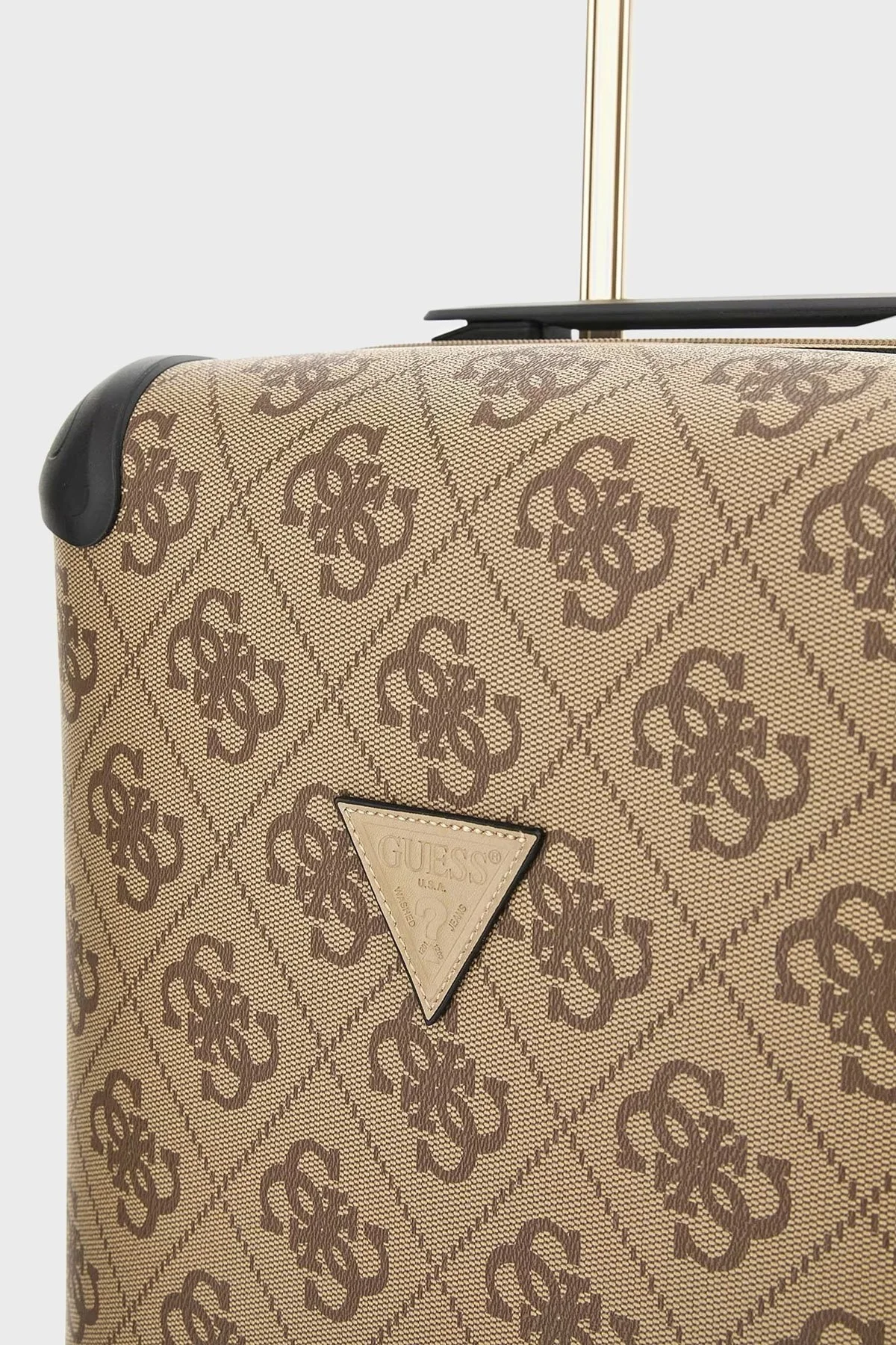 Guess Logolu Fermuarlı Şifre Kilitli Küçük Boy Berta TWB868 89830 Bayan Valiz TWB86889830 LGW KAHVE - 10