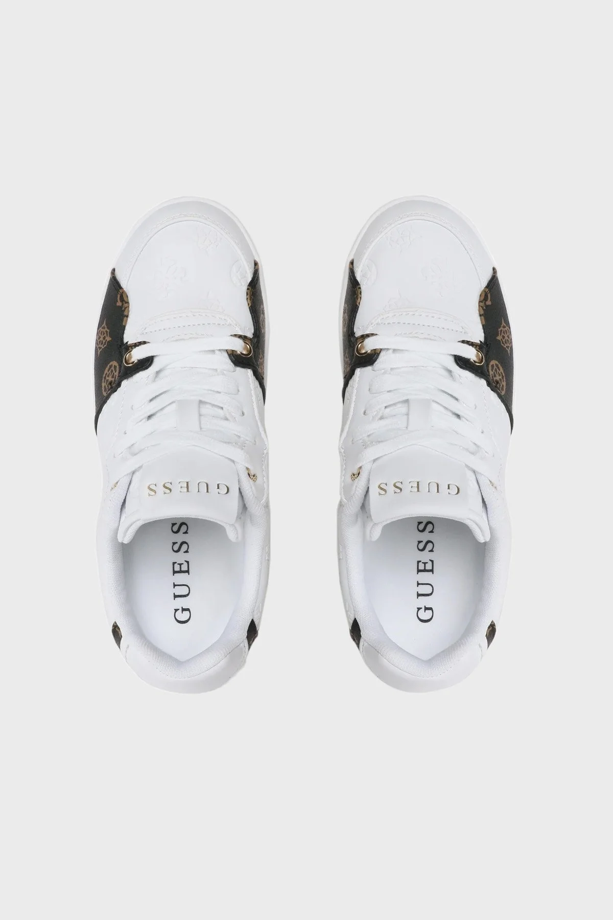 Guess Logolu Fiena Sneaker Bayan Ayakkabı FL5FIESMA12 WHIBR BEYAZ - 5