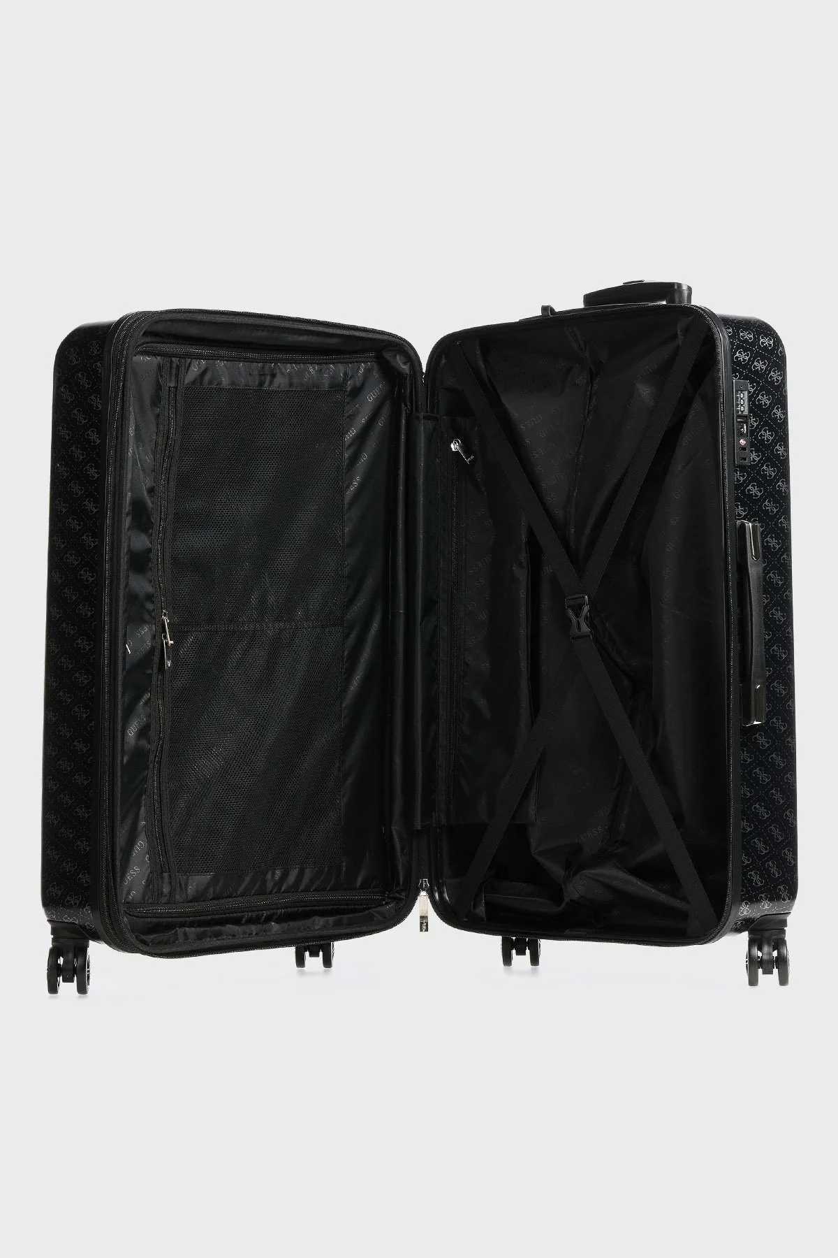 Guess Logolu Jesco Büyük Boy Bayan Valiz TWH83899880 COA SİYAH - 3