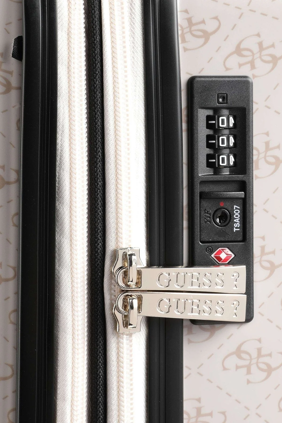 Guess Logolu Jesco Büyük Boy Bayan Valiz TWH83899880 DOV GRİ - 4