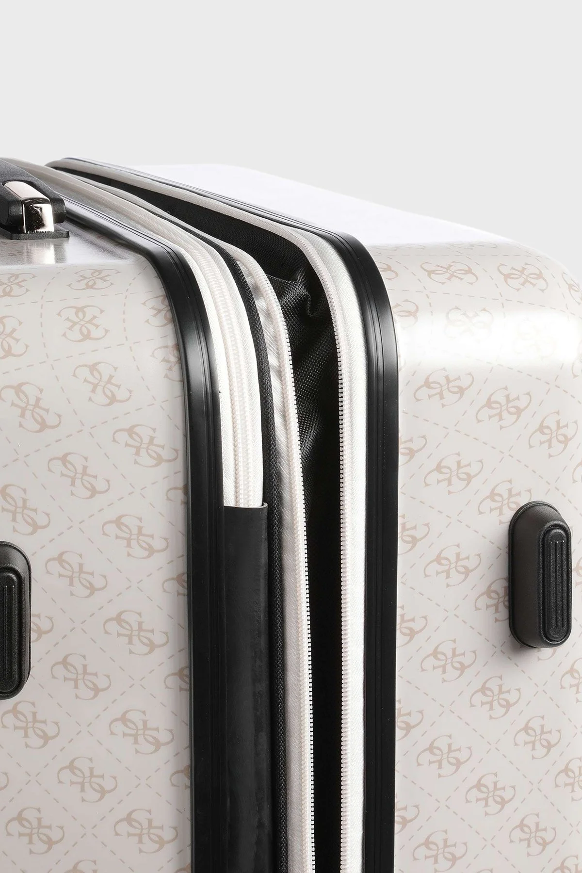 Guess Logolu Jesco Büyük Boy Bayan Valiz TWH83899880 DOV GRİ - 6