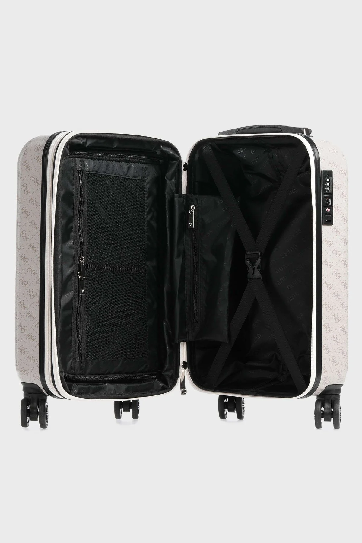 Guess Logolu Jesco Kabin Boy Bayan Valiz TWH83899830 DOV GRİ - 3