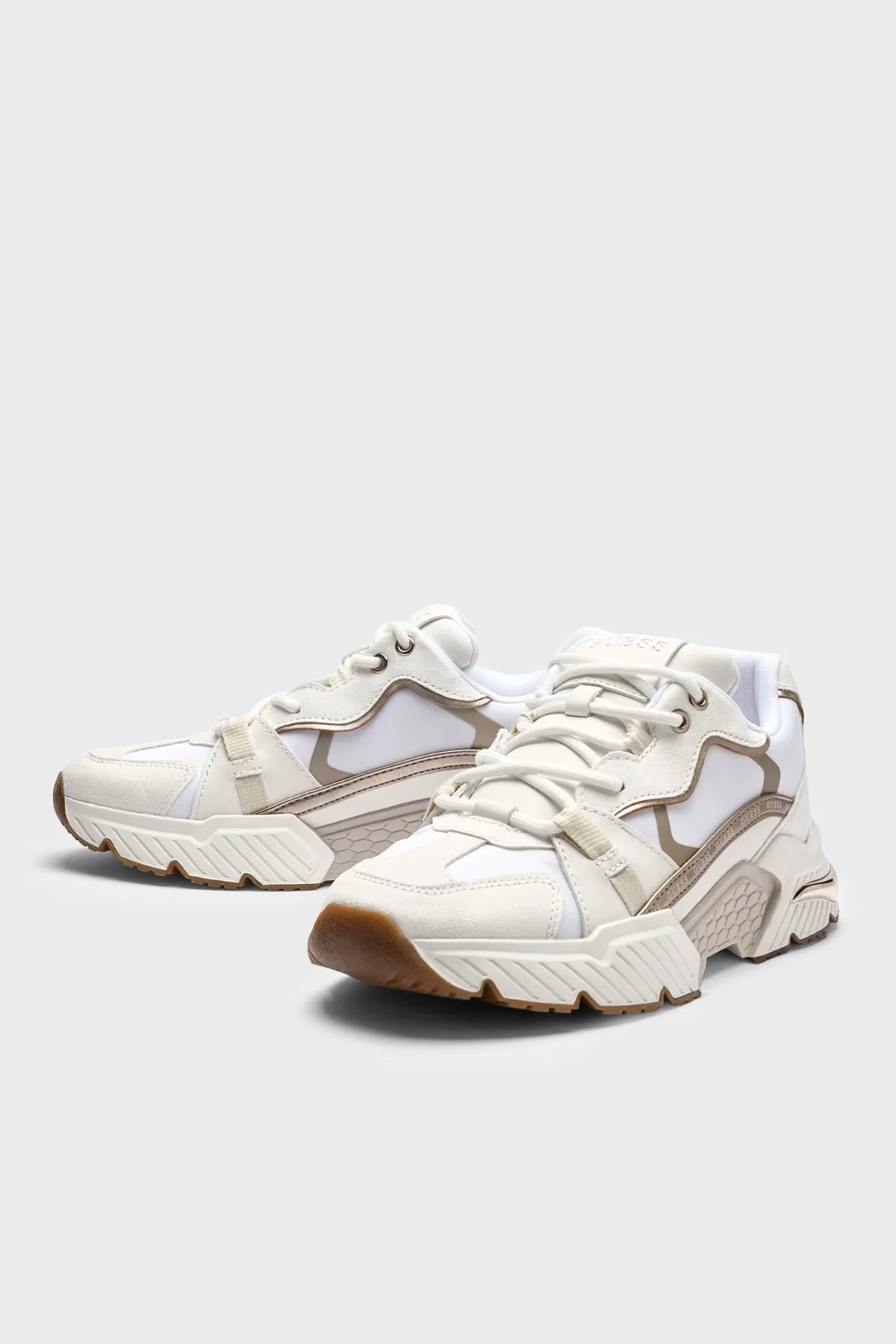Guess Logolu Kalın Taban Sneaker FLJCR6ELE12 Kadın Ayakkabı FLJCR6 ELE12 GOLD GOLD - 2