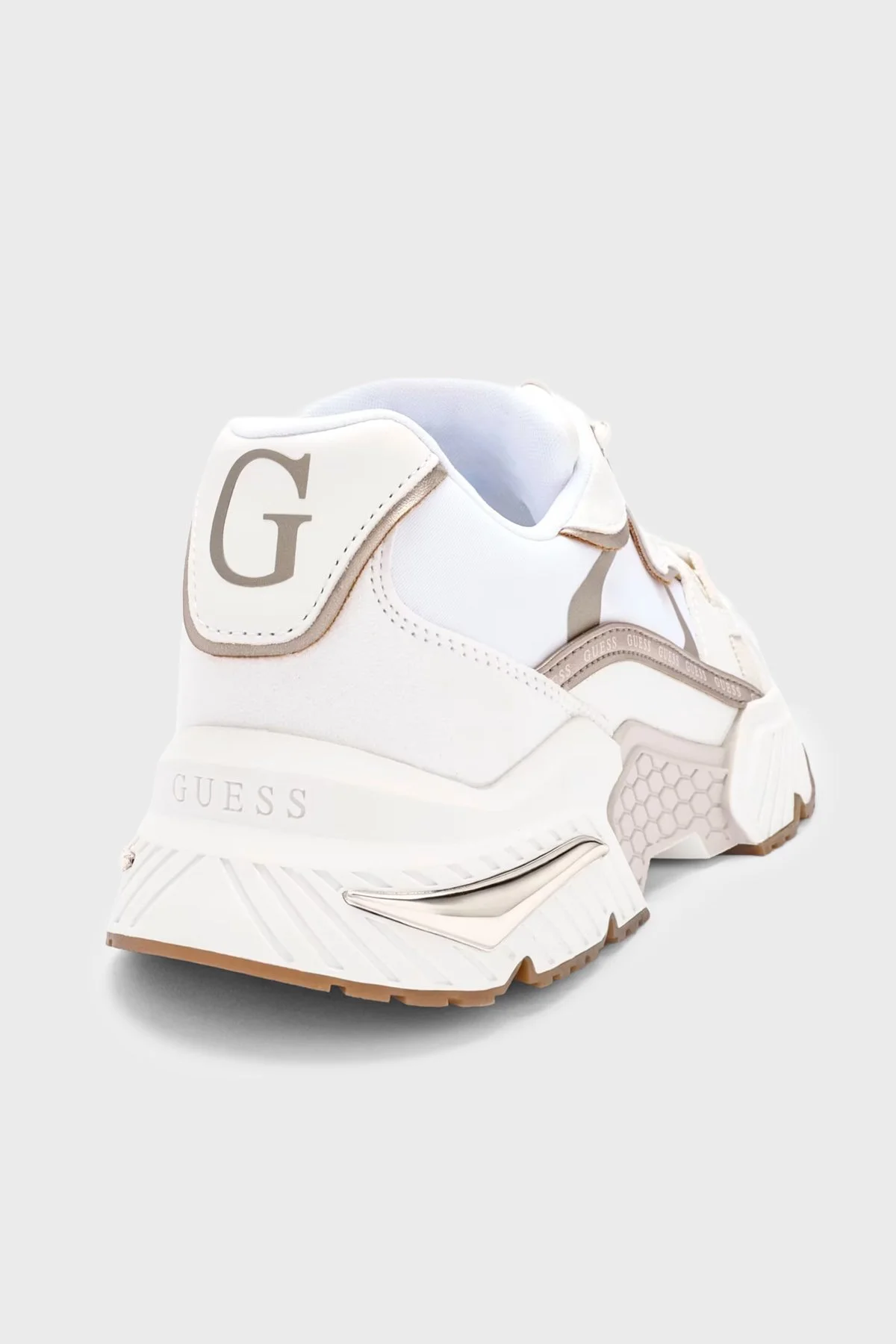 Guess Logolu Kalın Taban Sneaker FLJCR6ELE12 Kadın Ayakkabı FLJCR6 ELE12 GOLD GOLD - 5
