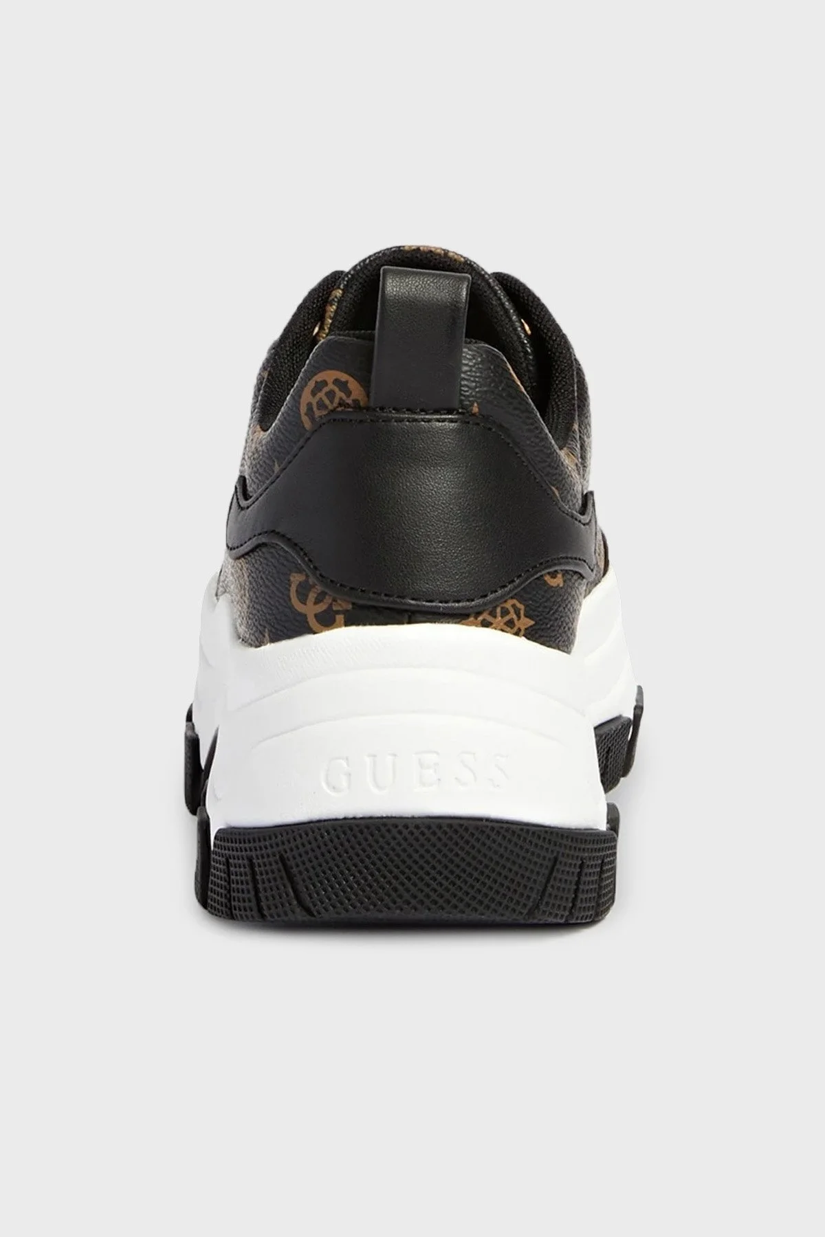 Guess Logolu Kalın Tabanlı Sneaker Bayan Ayakkabı FL7BIRFAL12 BRBLK SİYAH - 5