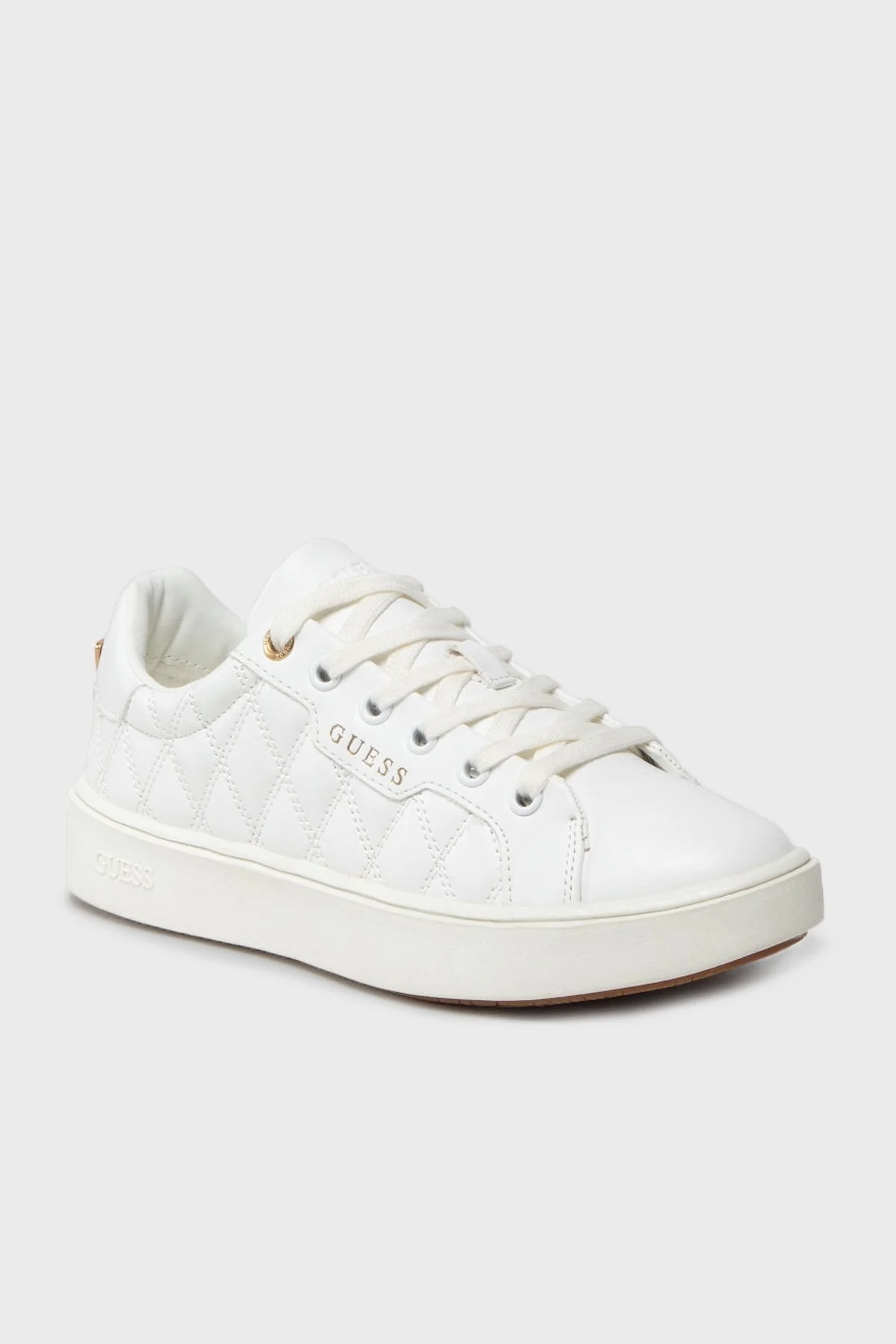 Guess Logolu Kapitone Melanie Bayan Ayakkabı FL9MEL ELE12 WHITE BEYAZ - 2