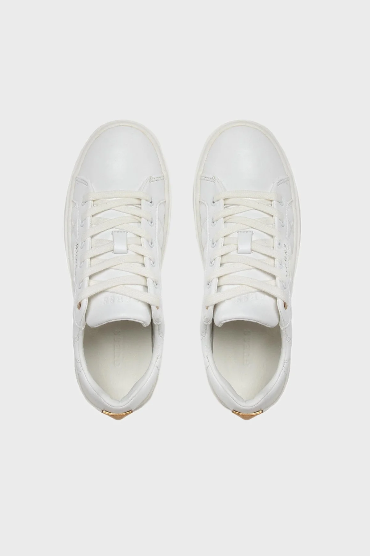 Guess Logolu Kapitone Melanie Bayan Ayakkabı FL9MEL ELE12 WHITE BEYAZ - 5