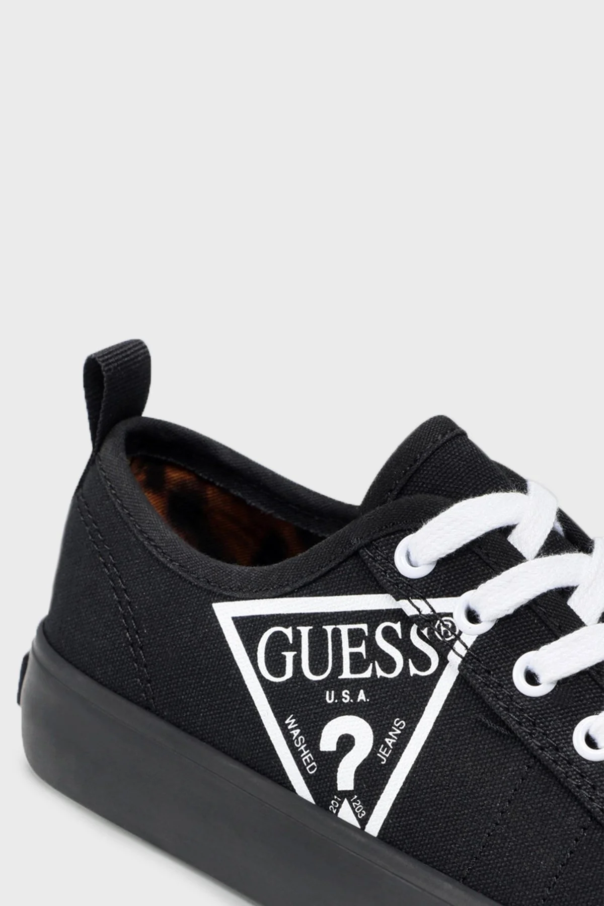Guess Logolu Kerrie Sneaker Bayan Ayakkabı FL5KRR FAB12 BLACK SİYAH - 7
