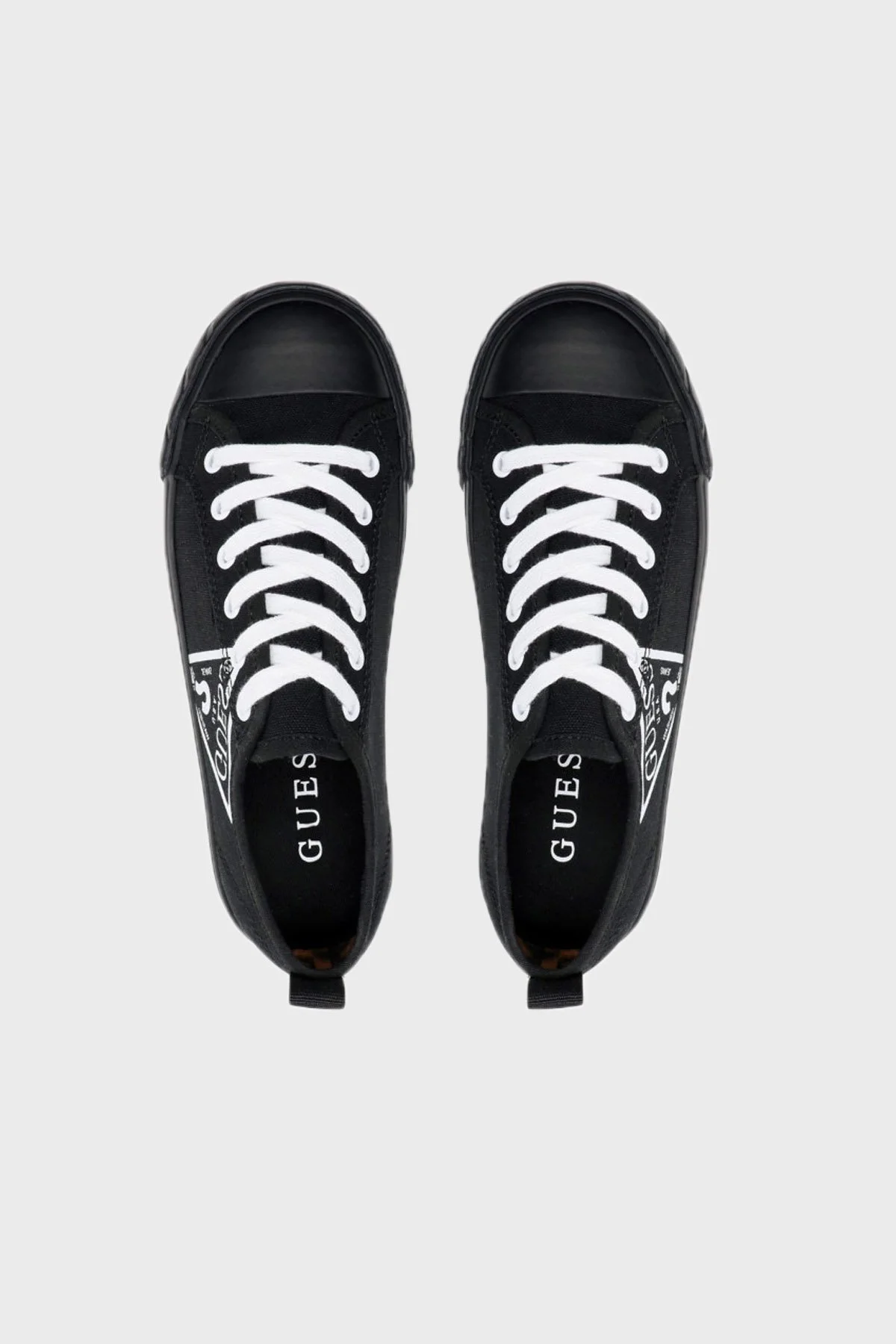 Guess Logolu Kerrie Sneaker Bayan Ayakkabı FL5KRR FAB12 BLACK SİYAH - 8