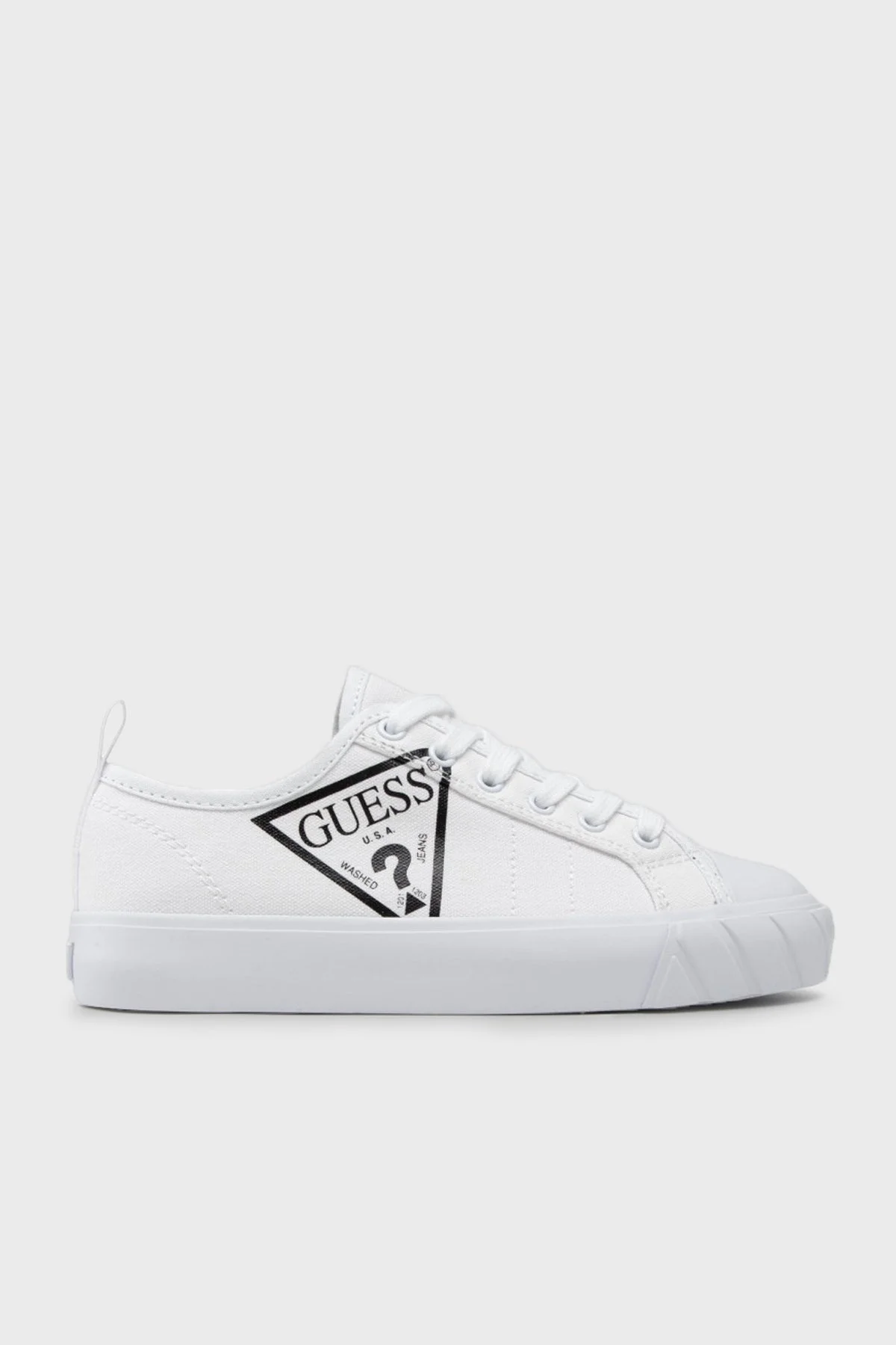 Guess Logolu Kerrie Sneaker Bayan Ayakkabı FL5KRR FAB12 WHITE BEYAZ - 1