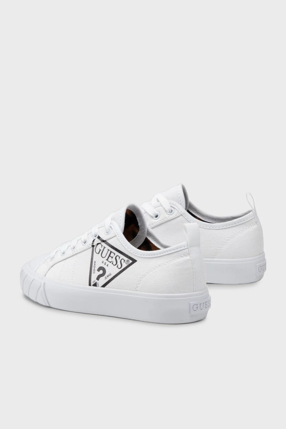 Guess Logolu Kerrie Sneaker Bayan Ayakkabı FL5KRR FAB12 WHITE BEYAZ - 3