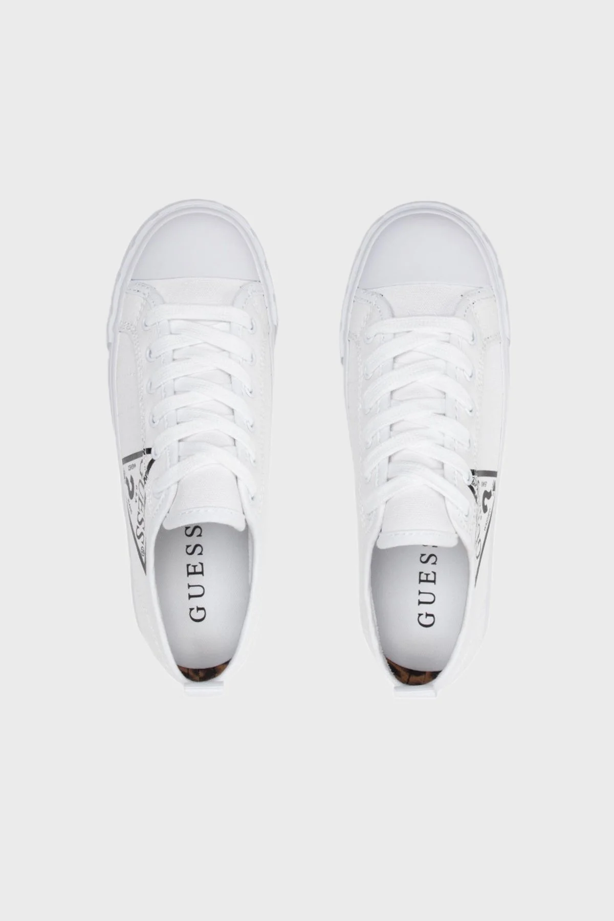 Guess Logolu Kerrie Sneaker Bayan Ayakkabı FL5KRR FAB12 WHITE BEYAZ - 6