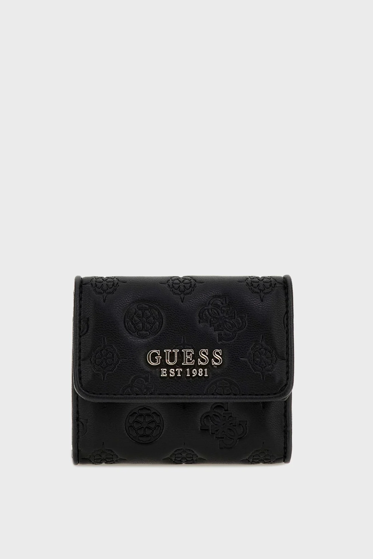 Guess Logolu Küçük Boy Abey Bayan Cüzdan SWPD8558440 BLA SİYAH - 1